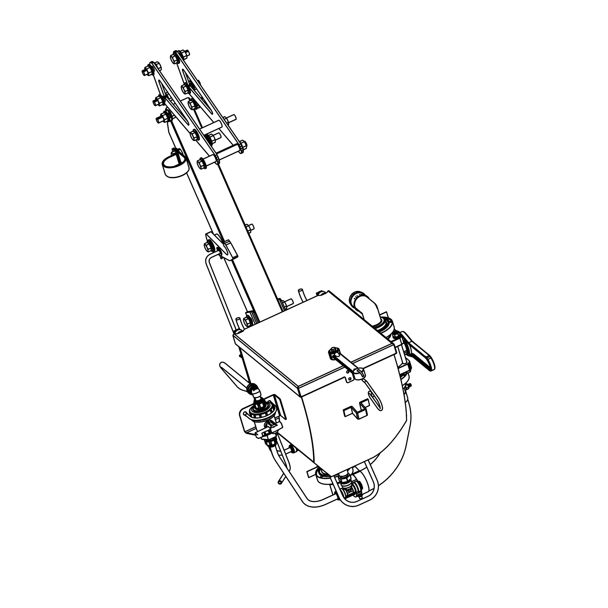John Deere Stainless Steel Chemical Eductor Tank Attachment - BN202396