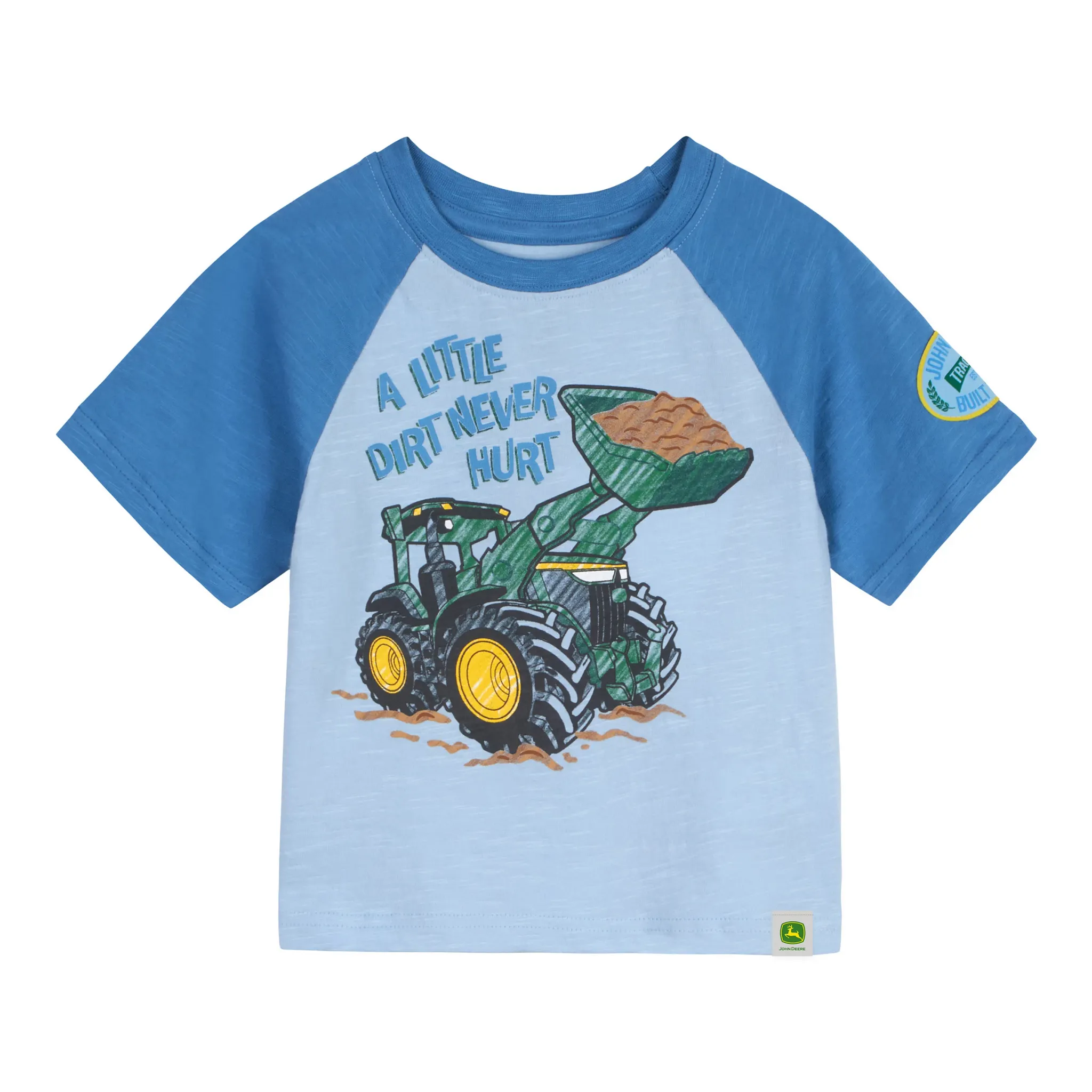 Toddler A Little Dirt Never Hurt Raglan T-Shirt