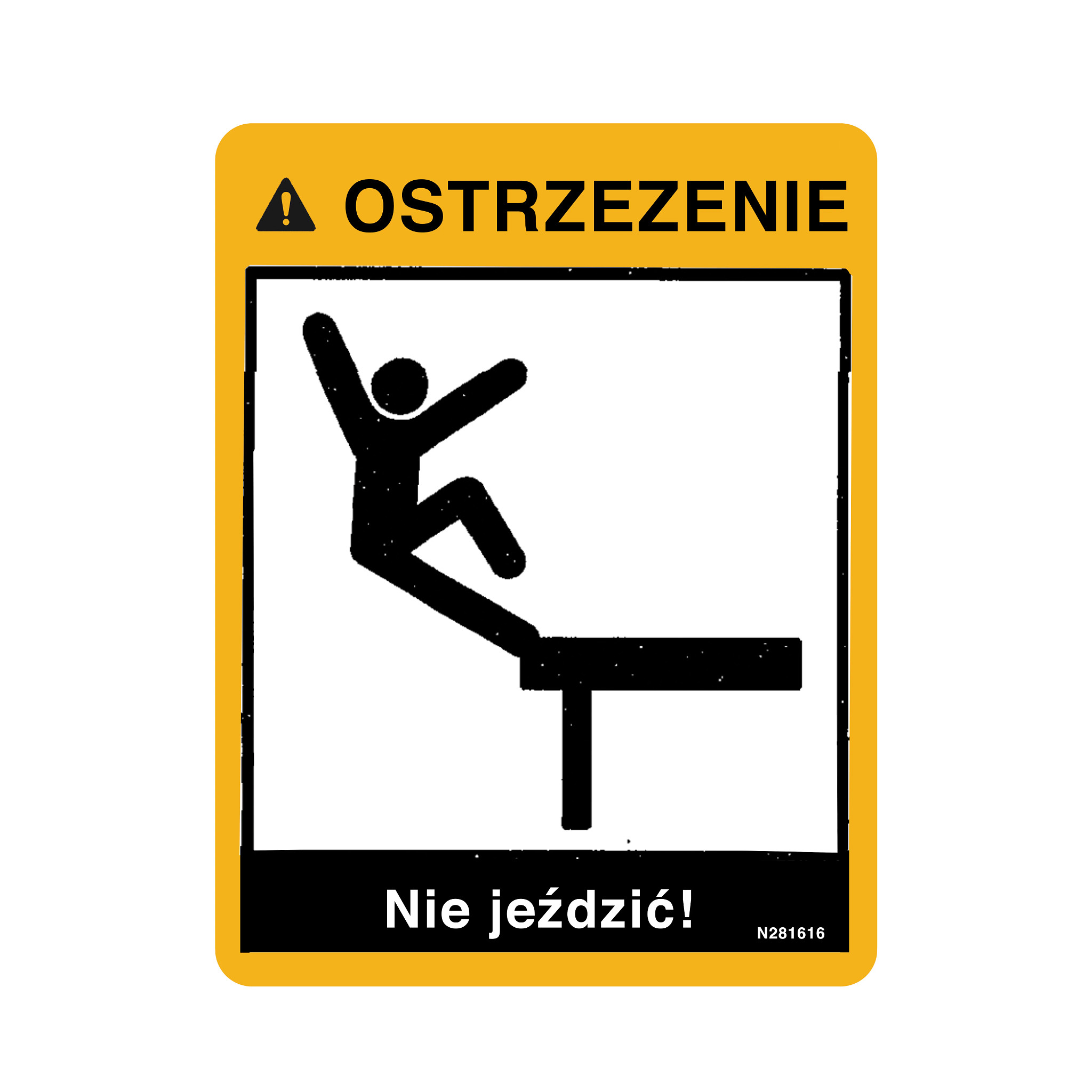 LABEL-POLISH, "DO NOT RIDE"