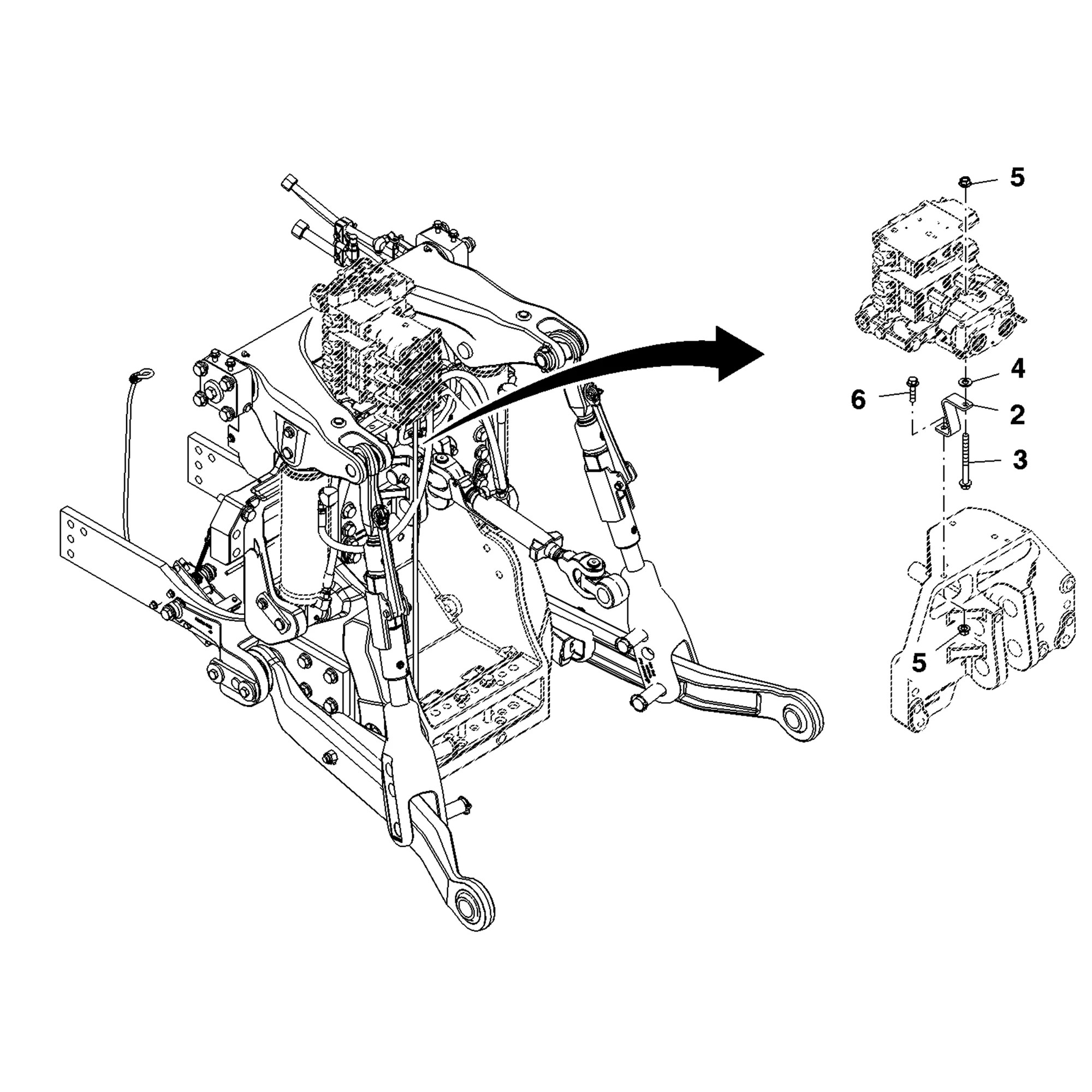 ⚙️ RE311348: Kit de enganche trasero John Deere 🚜✅
