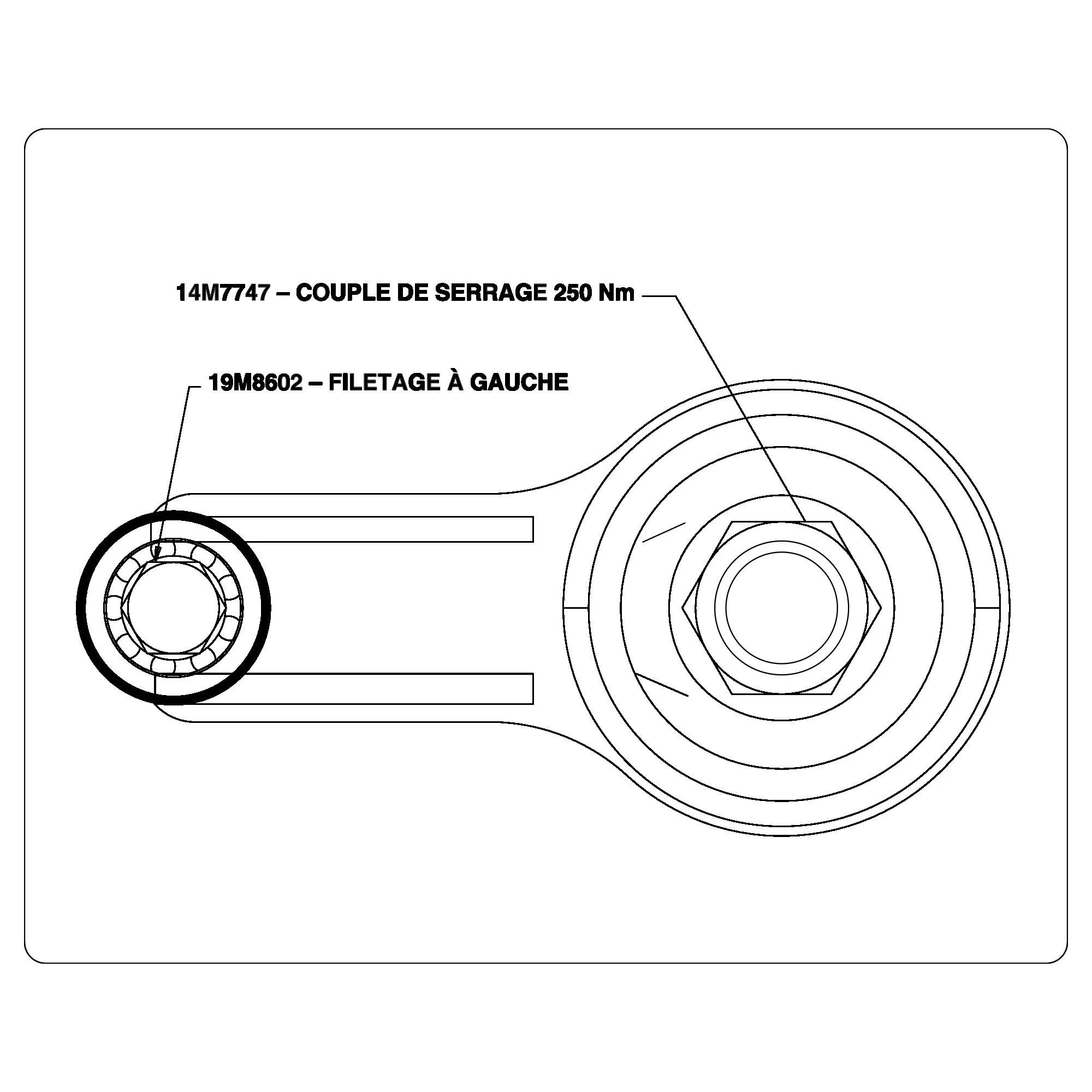 John Deere Follower Arm Instruction Label - FH322925