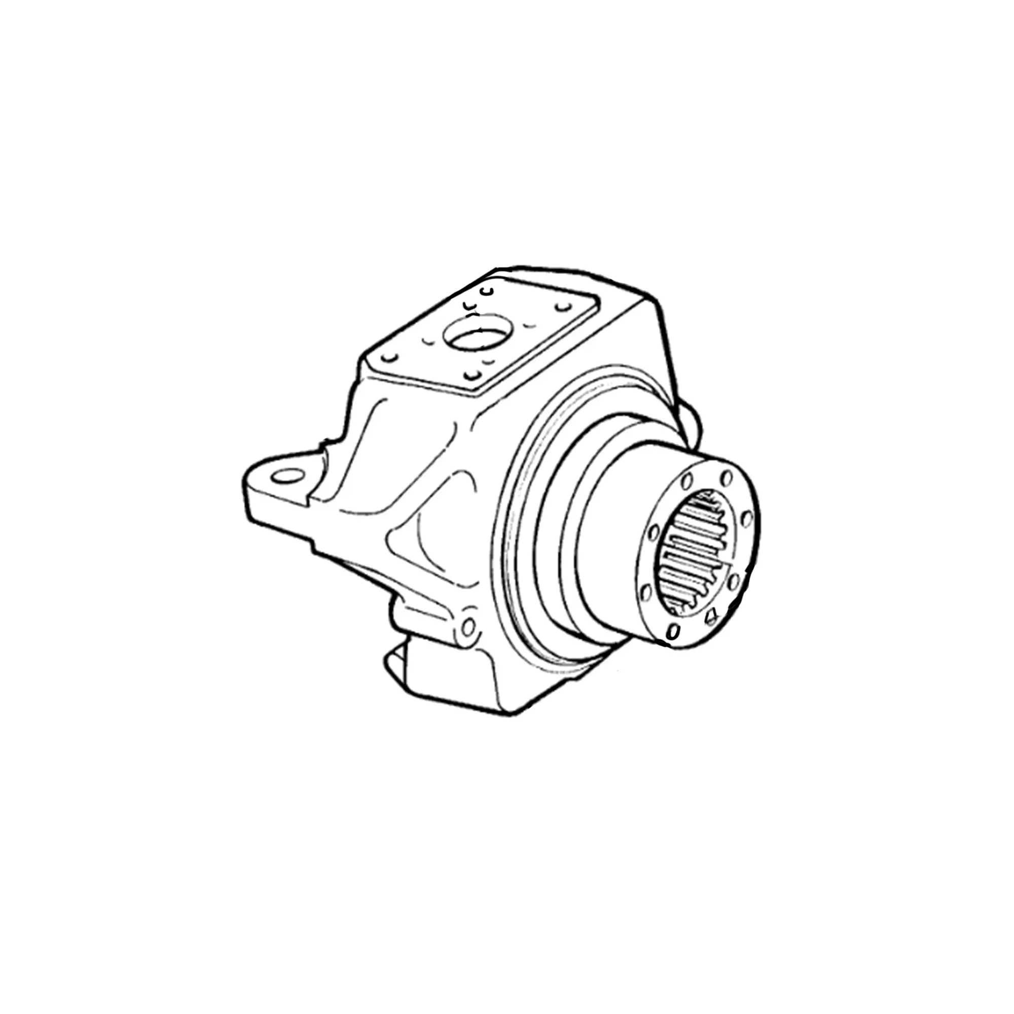 John Deere MFWD Axle Knuckle Joint Housing - L114787