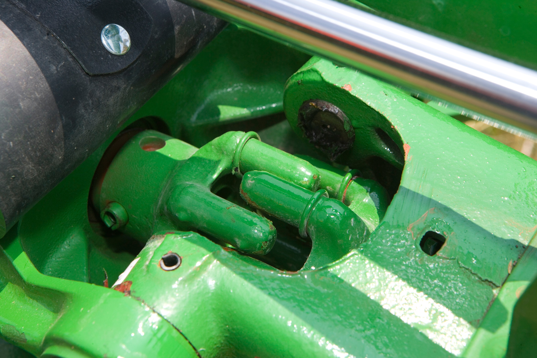 Top view of the Digidrive rotor fingers on the TD13 Hay Tedder
