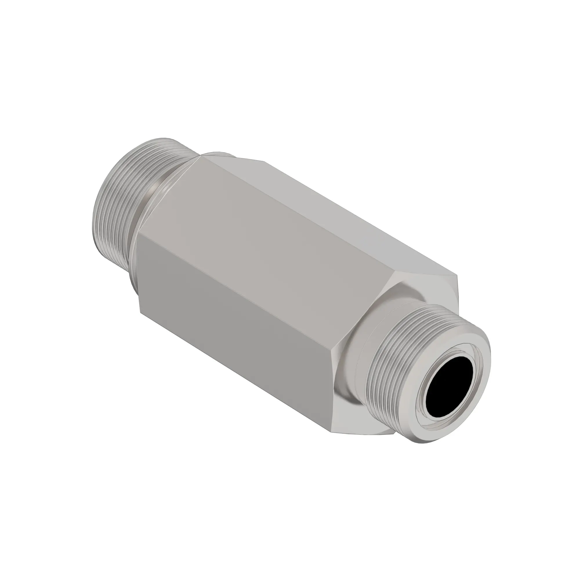 John Deere Stud Straight Long Hexagonal Adapter Fitting - 38H5568