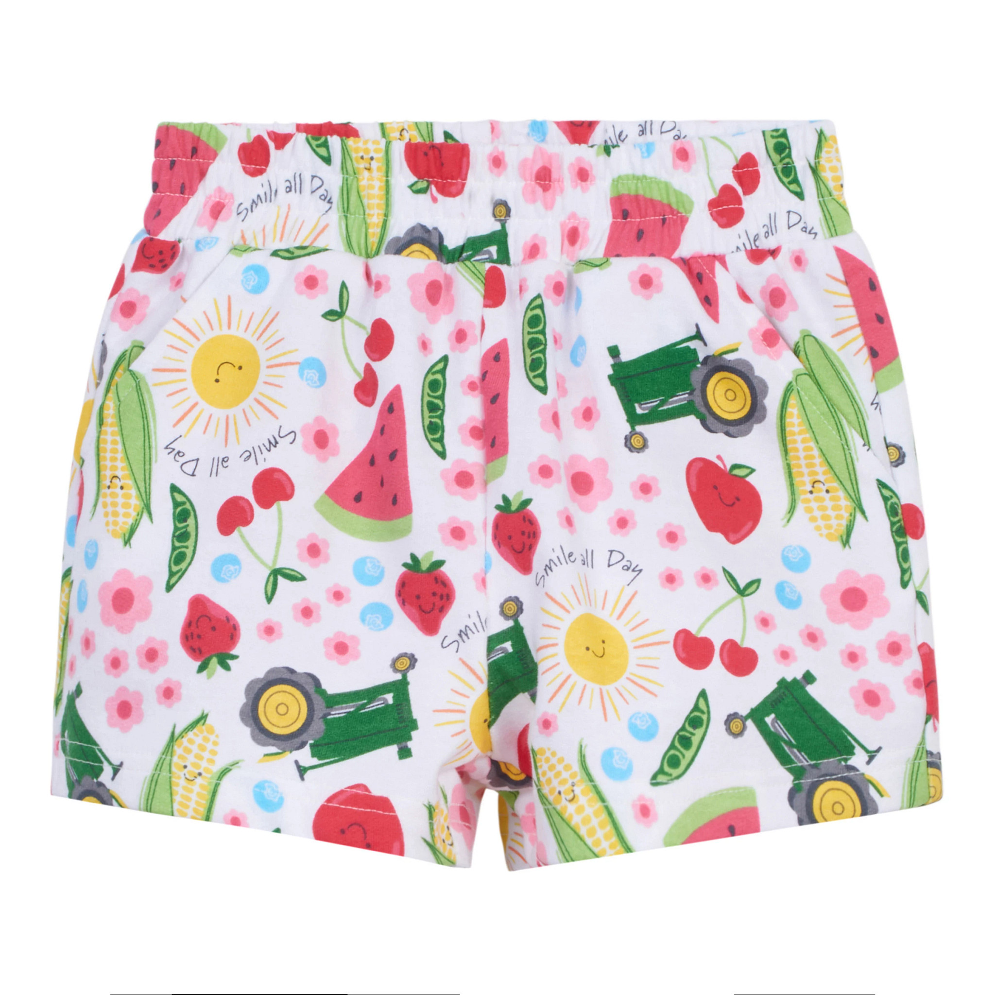 Toddler Pink Farmer's Market T-Shirt and Shorts Outfit Set