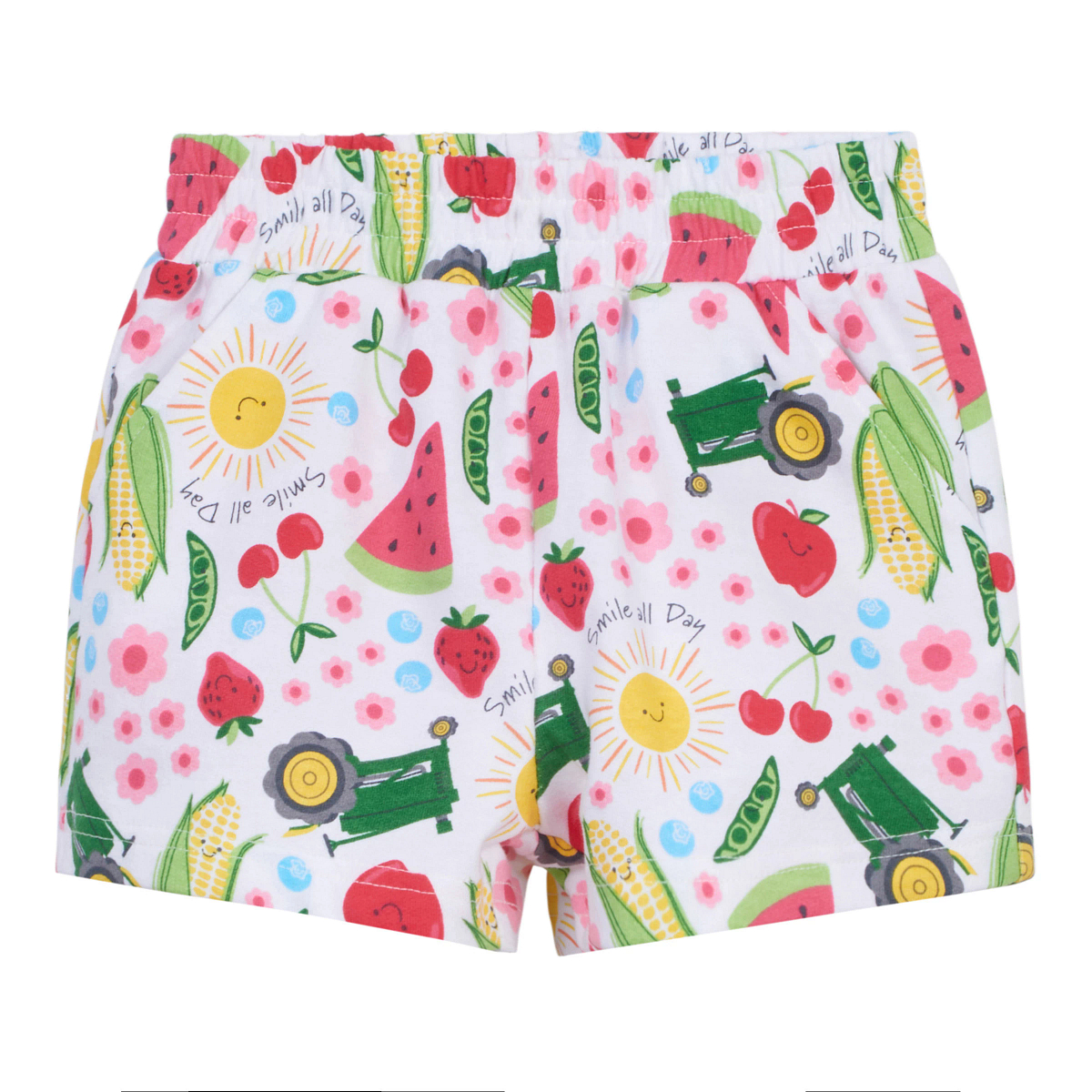 Toddler Pink Farmer's Market T-Shirt and Shorts Outfit Set