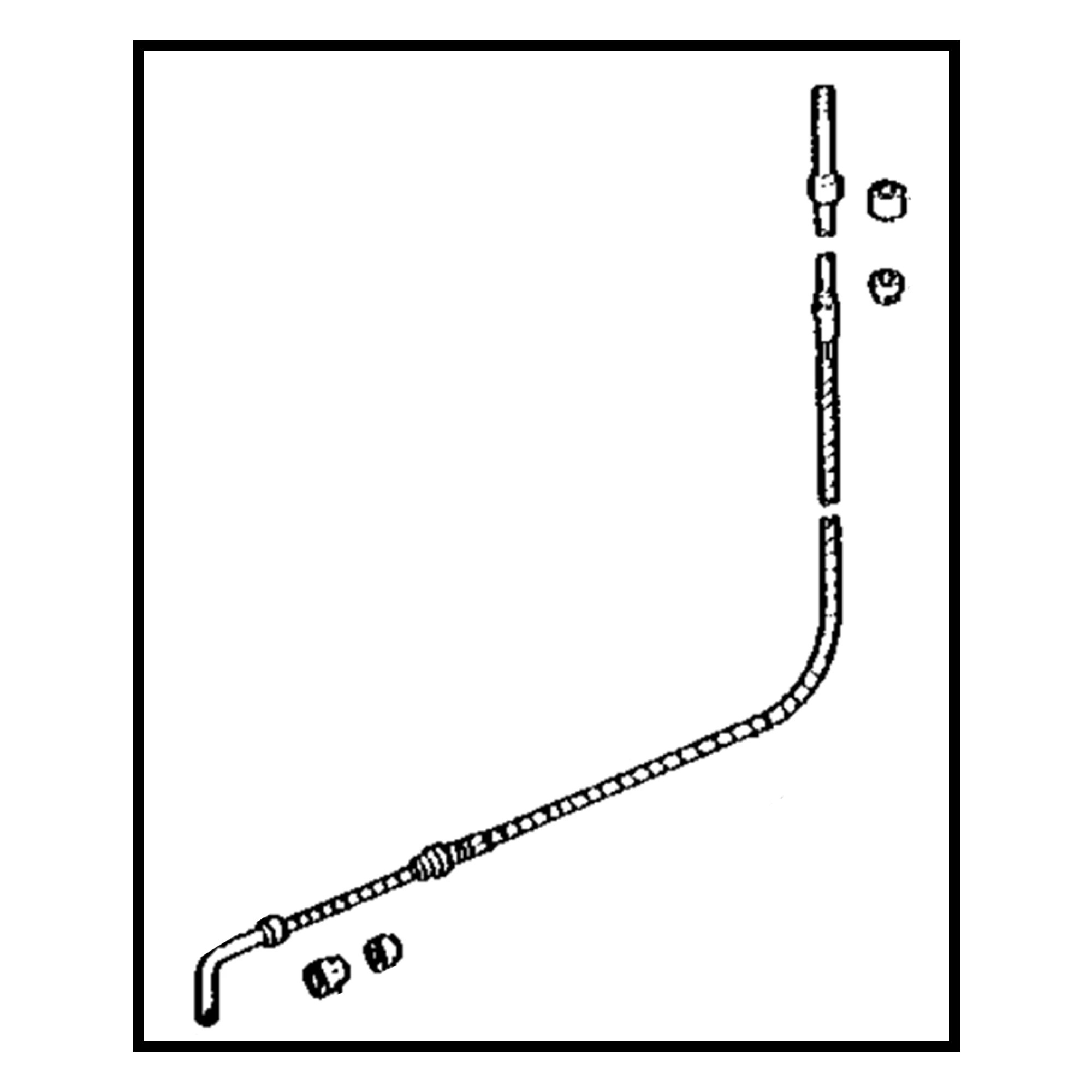 ⚙️ AR39677: Cable de vaivén de la palanca de control del embrague