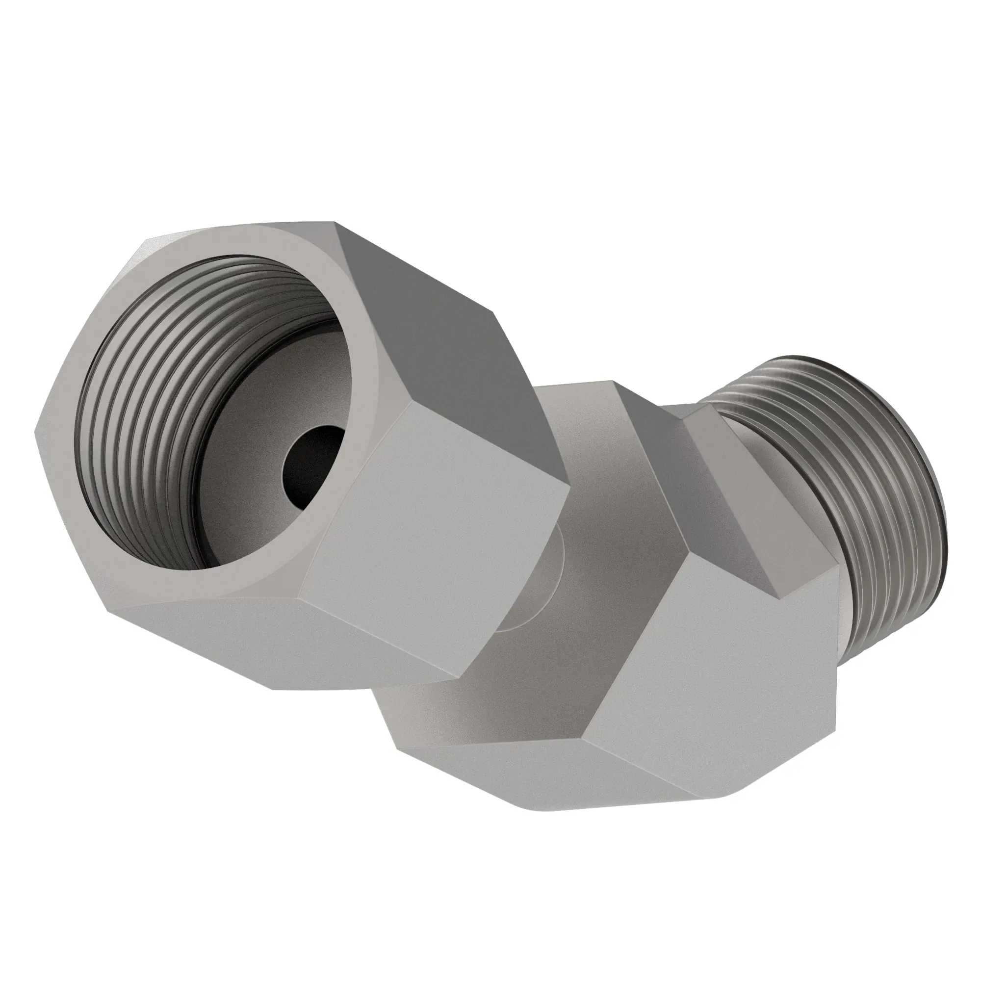 45 DEG SWIVEL ELBOW, ORFS (SWE45)