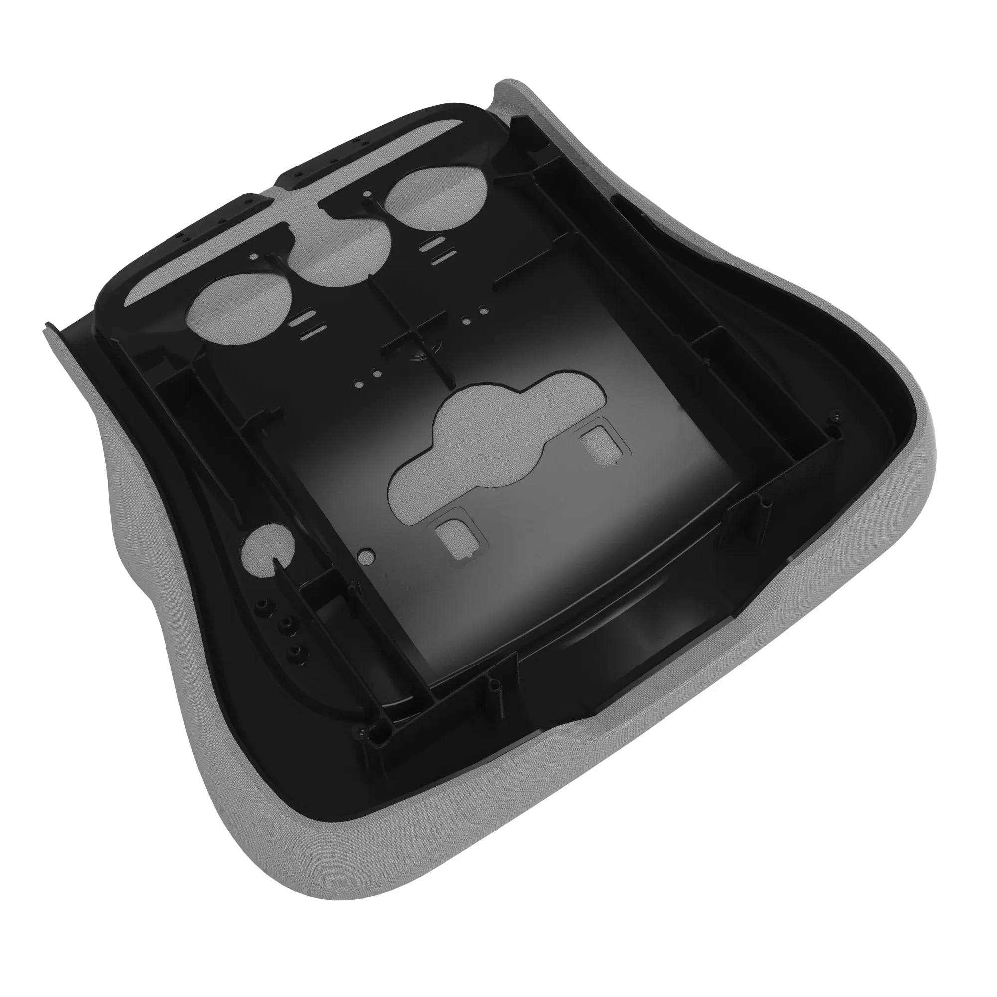 John Deere Grey Vinyl Seat Cushion - AT388669