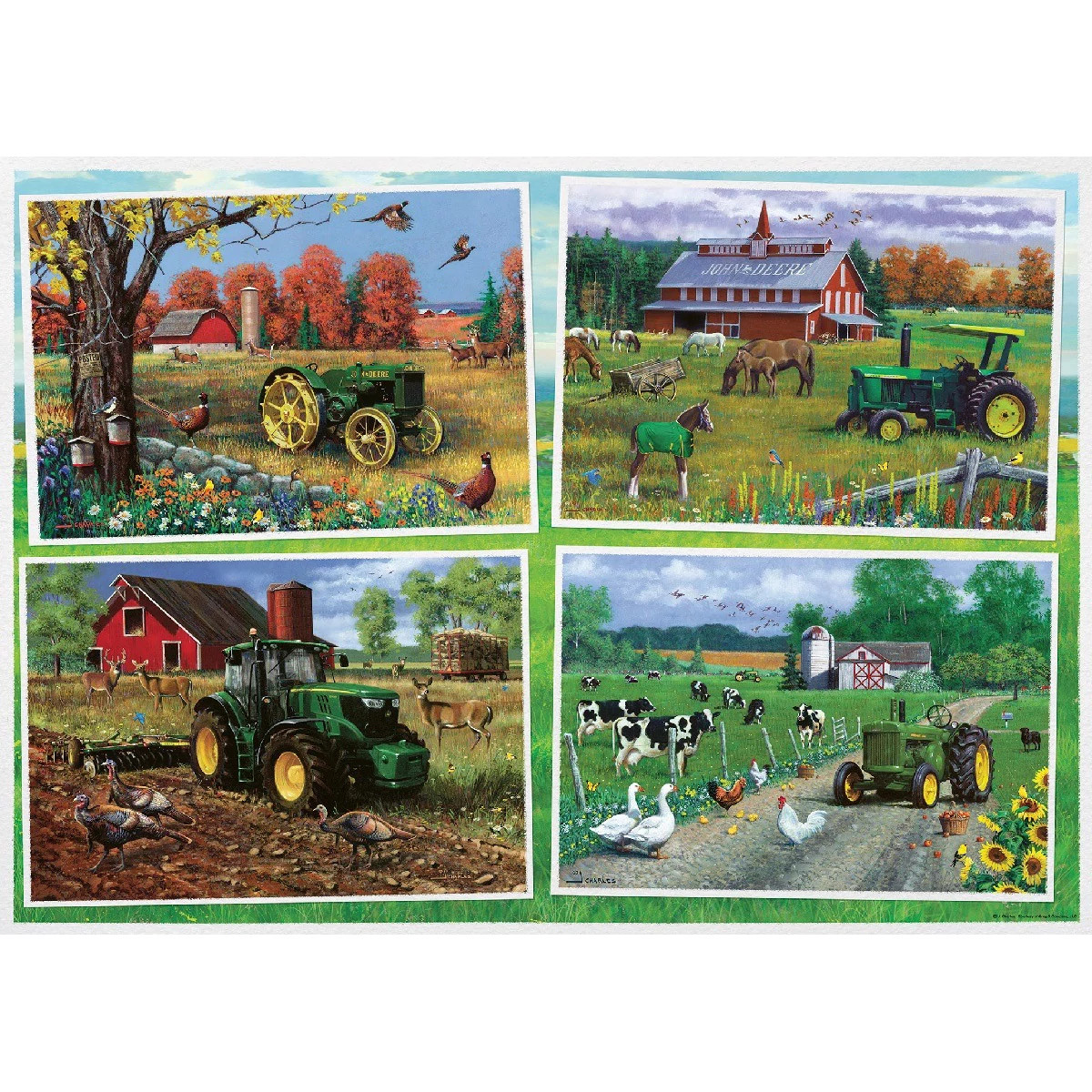 "500 Piece Classic Farm Scene Jigsaw Puzzle"