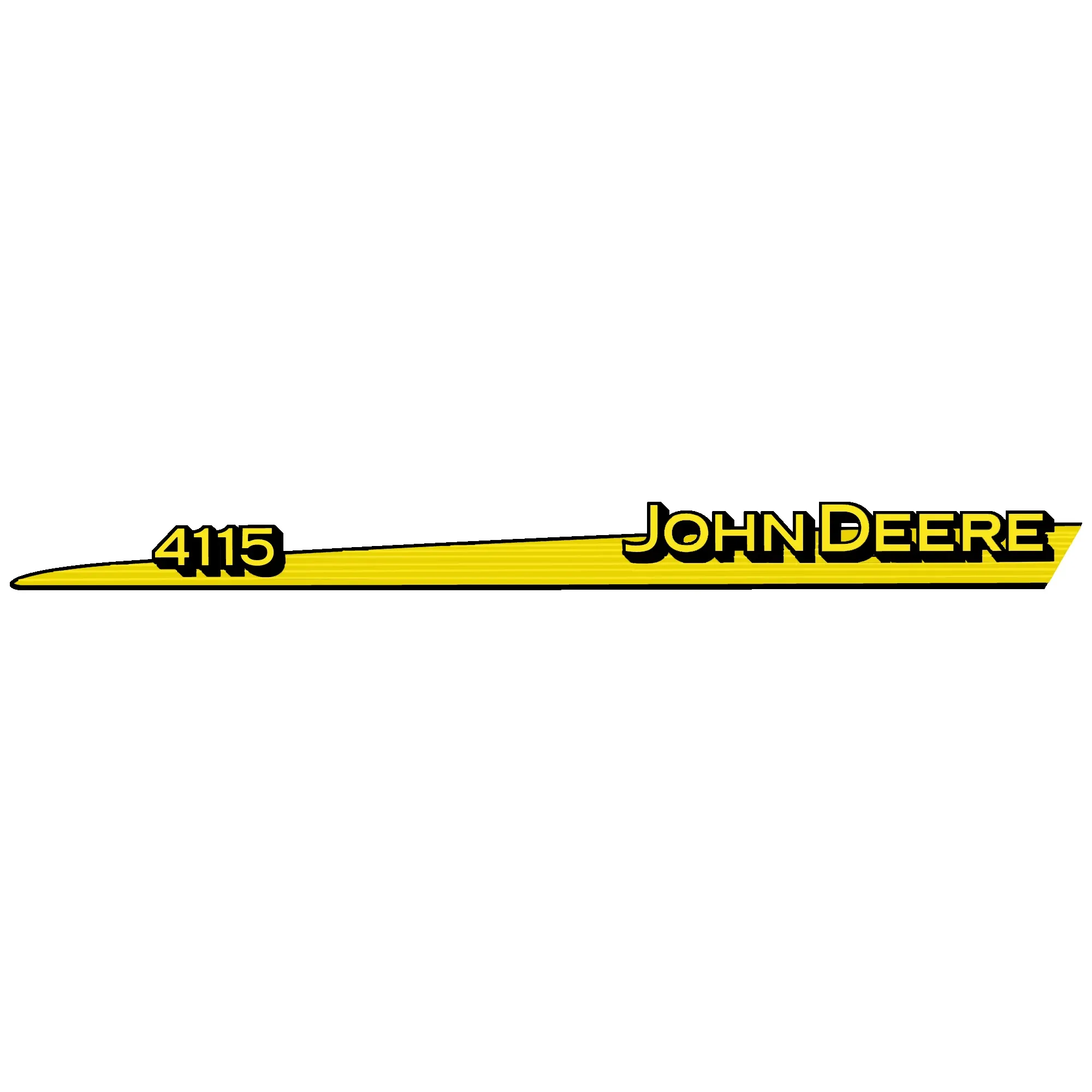 John Deere 4115 Model Label, Left Side - LVU12299