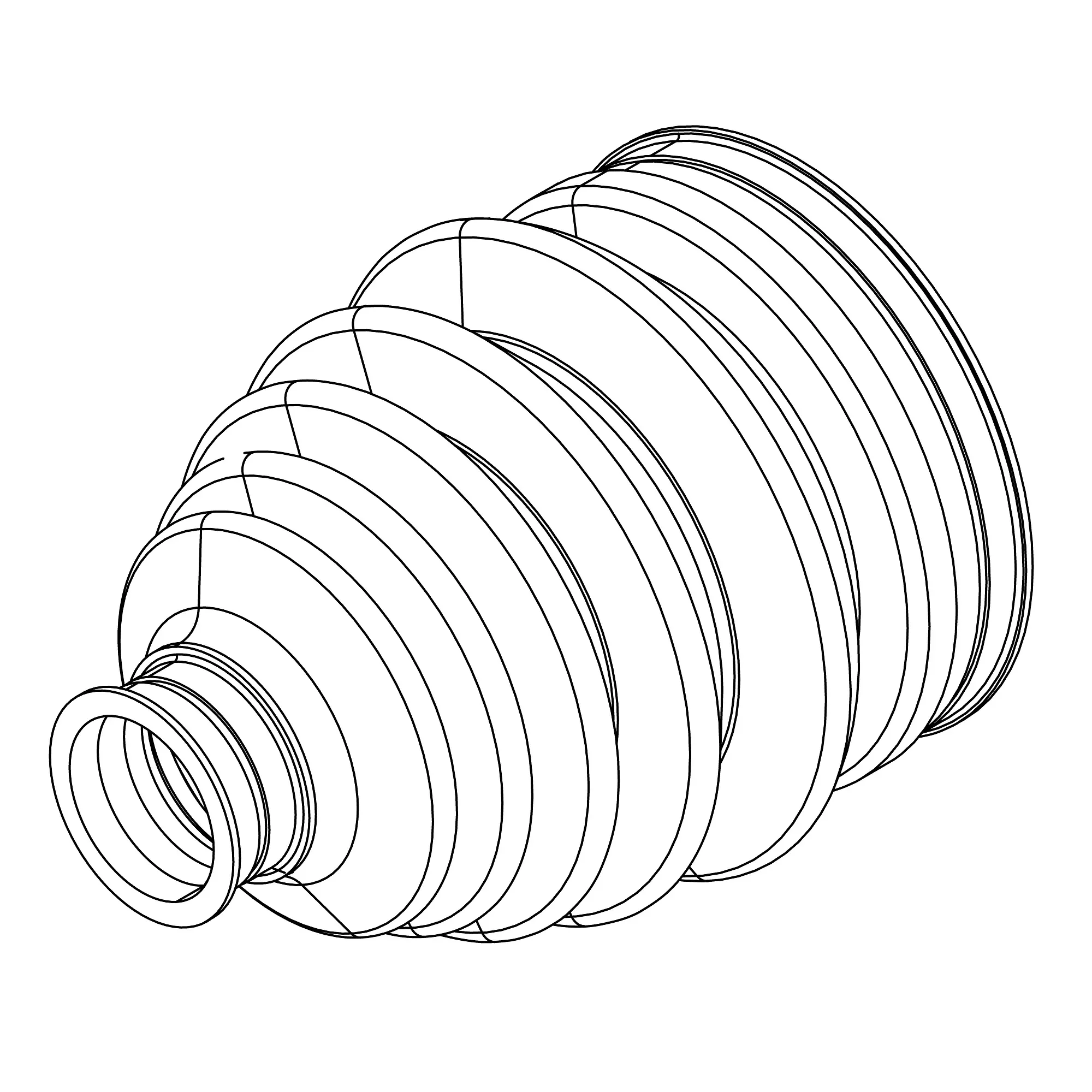 John Deere Front Axle Shaft Inboard Boot - AM141485