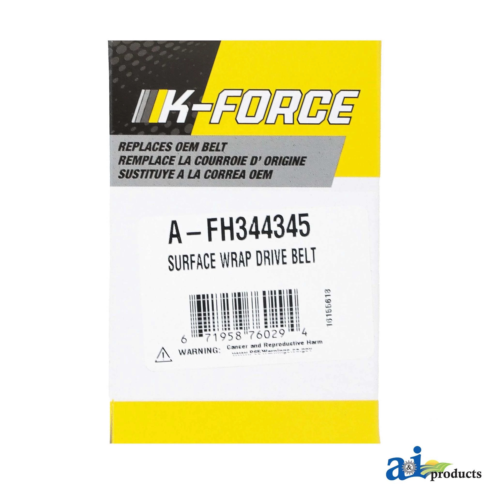 A&I Products Surface Wrap Drive V-Belt - A-FH344345
