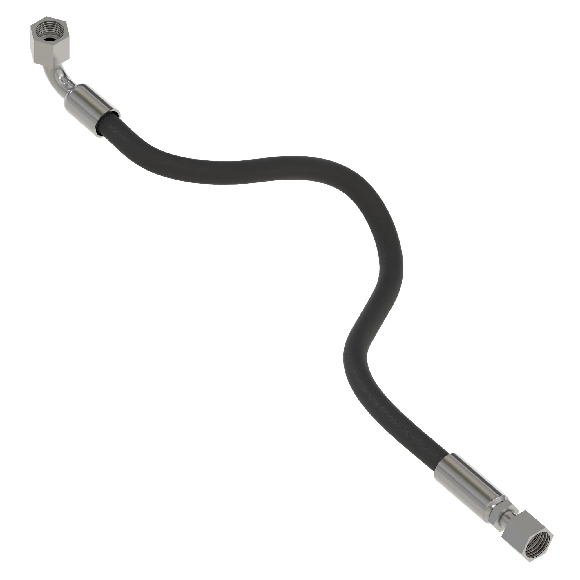 John Deere Port E Interlock Valve Hydraulic Hose - AN195119