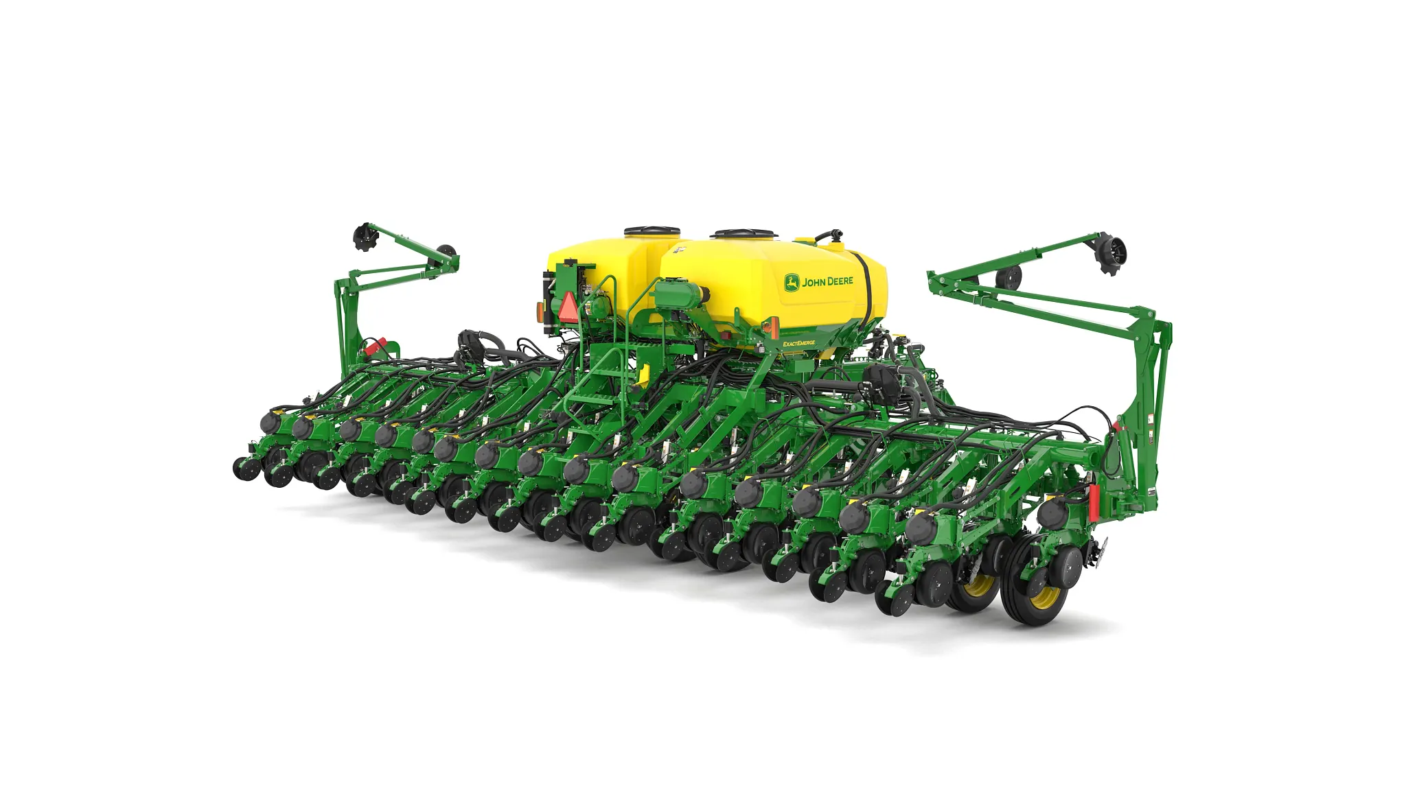 Studio image with right rear view of 1795 16-Row Split 31 Planter.