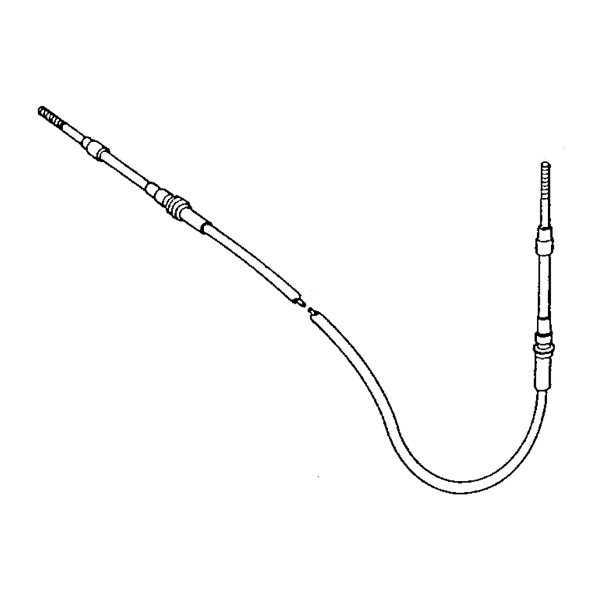 John Deere Hand Throttle Push Pull Cable - RE43736