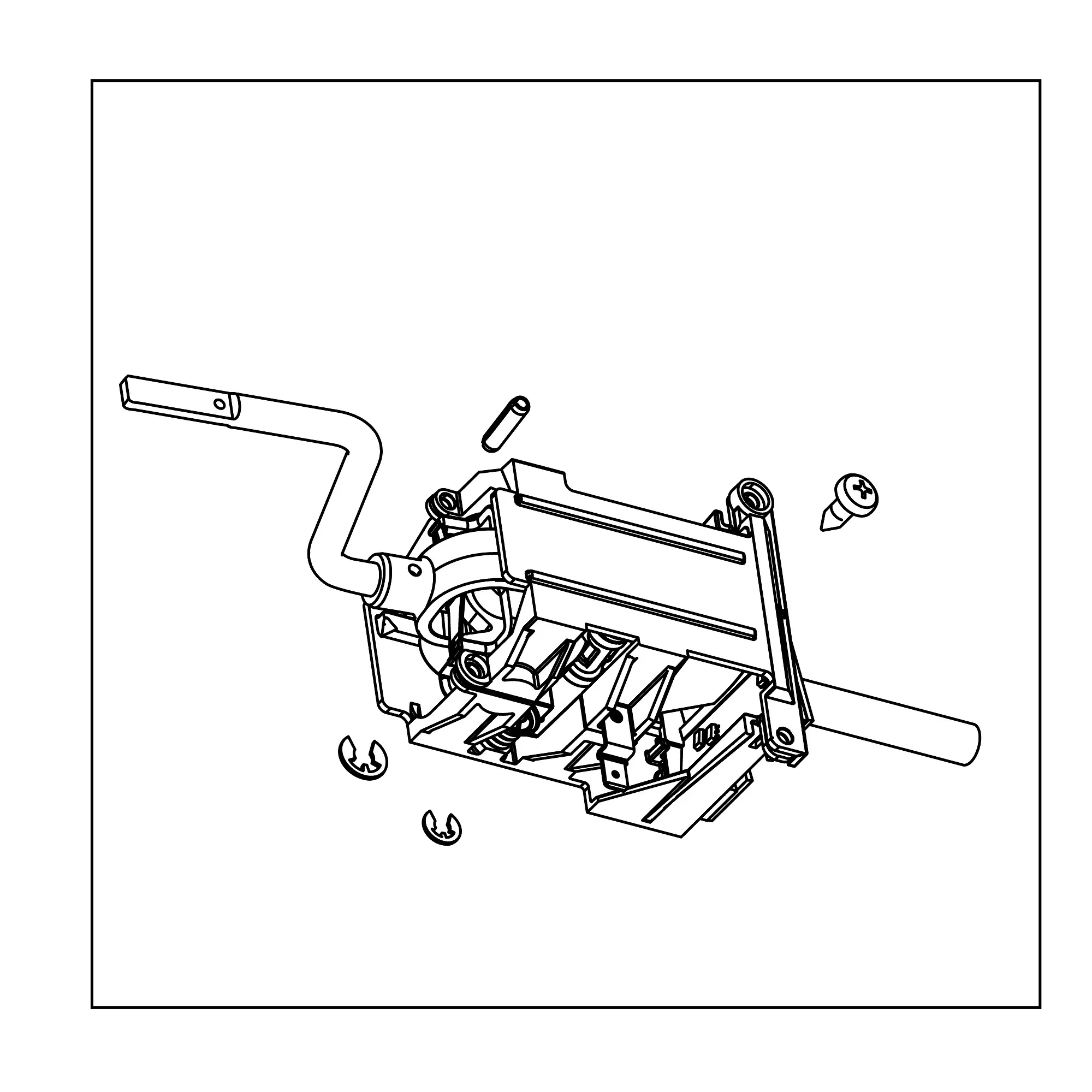 John Deere Left Side Reverser Assembly Control - AL201749
