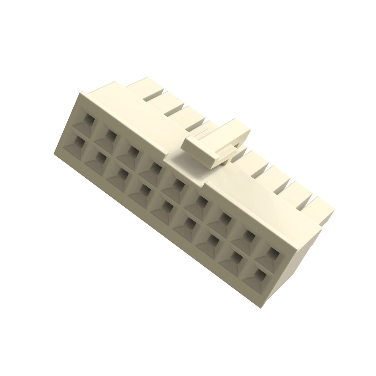 Conn Molex Mfitjr 18W F Ivory Nylon