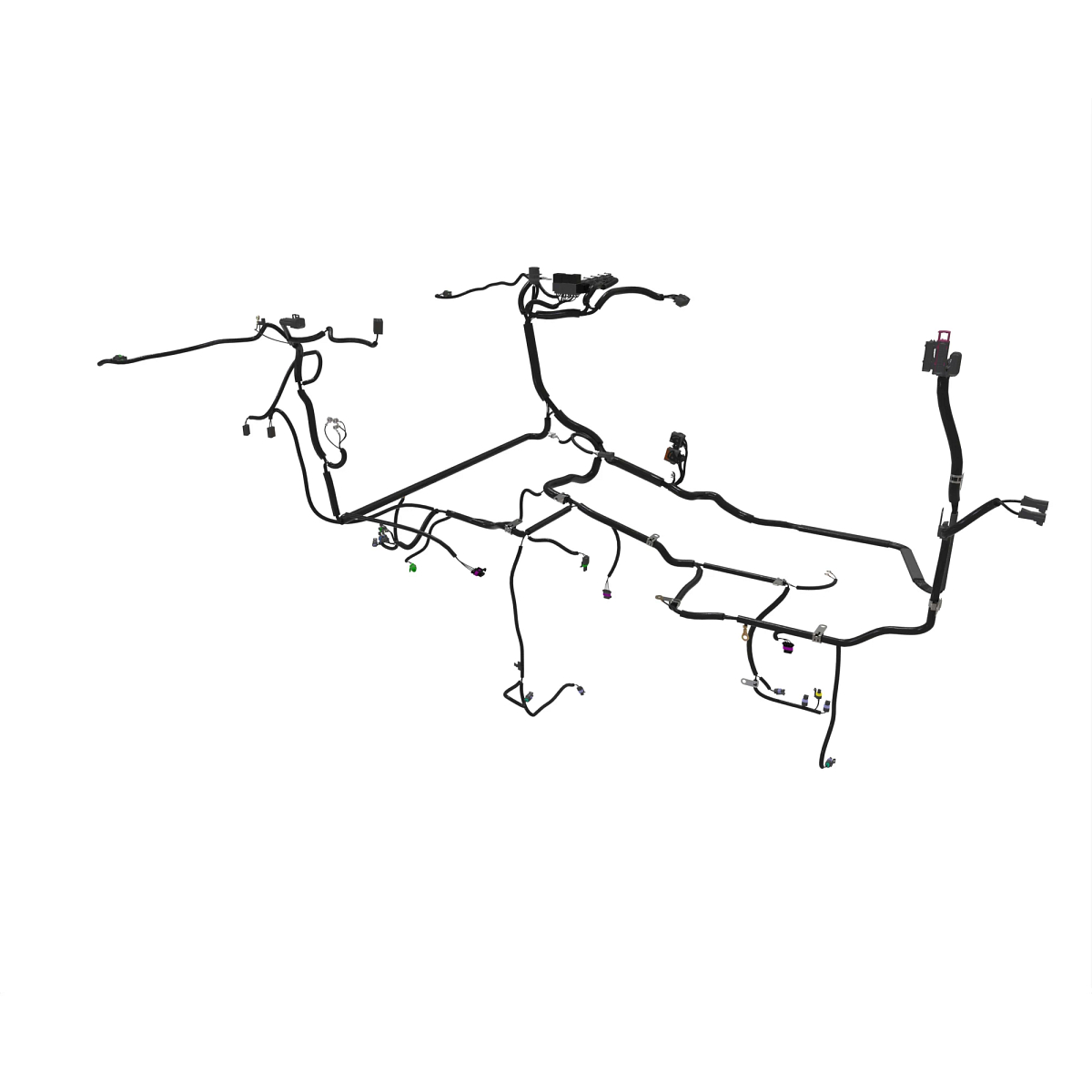 John Deere Mechanical Hitch Cab Wiring Harness - RE206236
