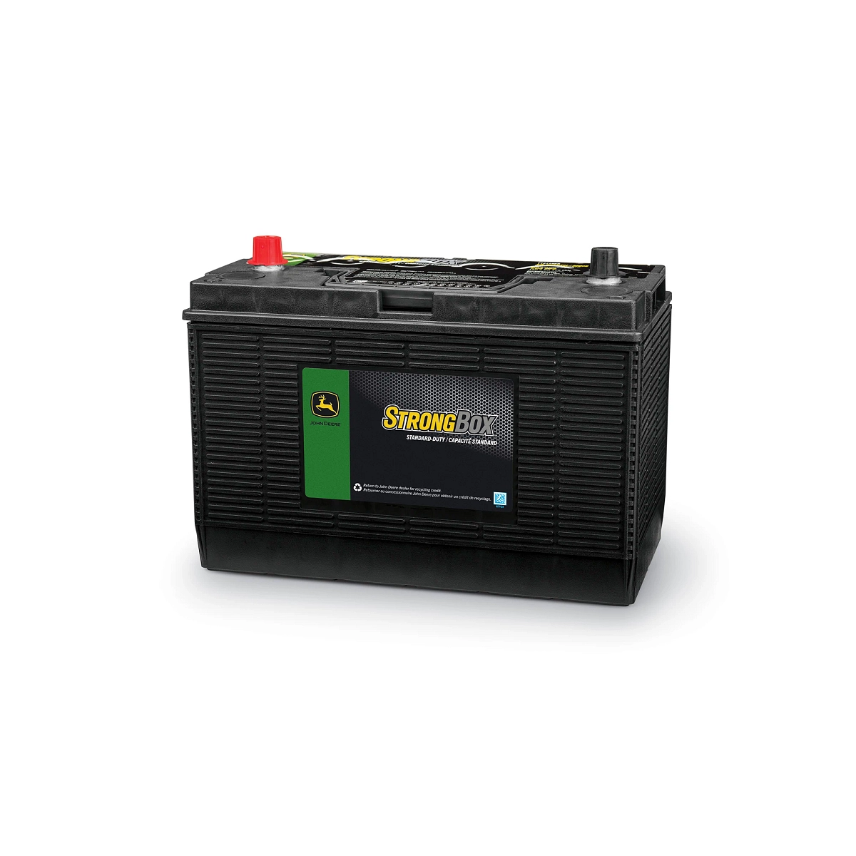 John Deere 12 Volt Battery, Wet Charged, 90 Ah, 925 CCA, 31 BCI - TY27796B