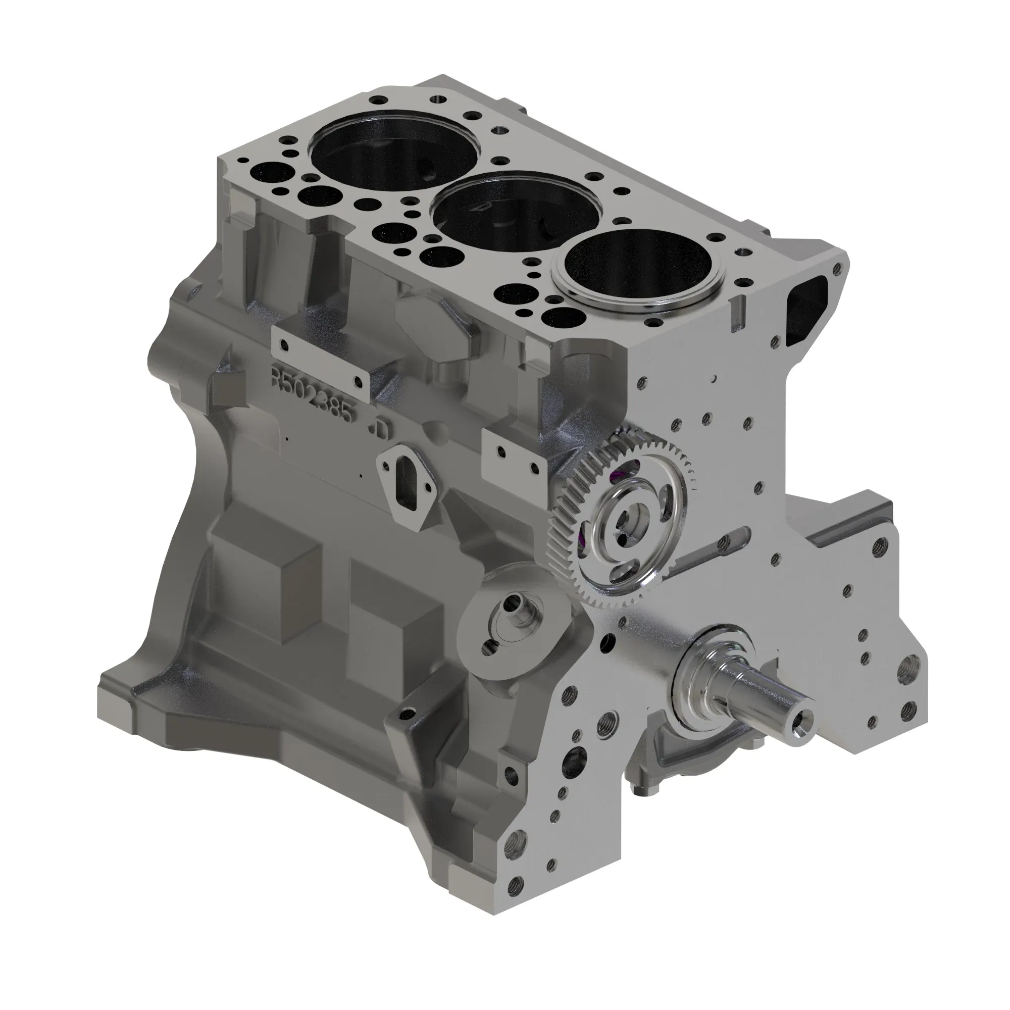 John Deere Short Block Assembly, 03 Cylinder - RE507826
