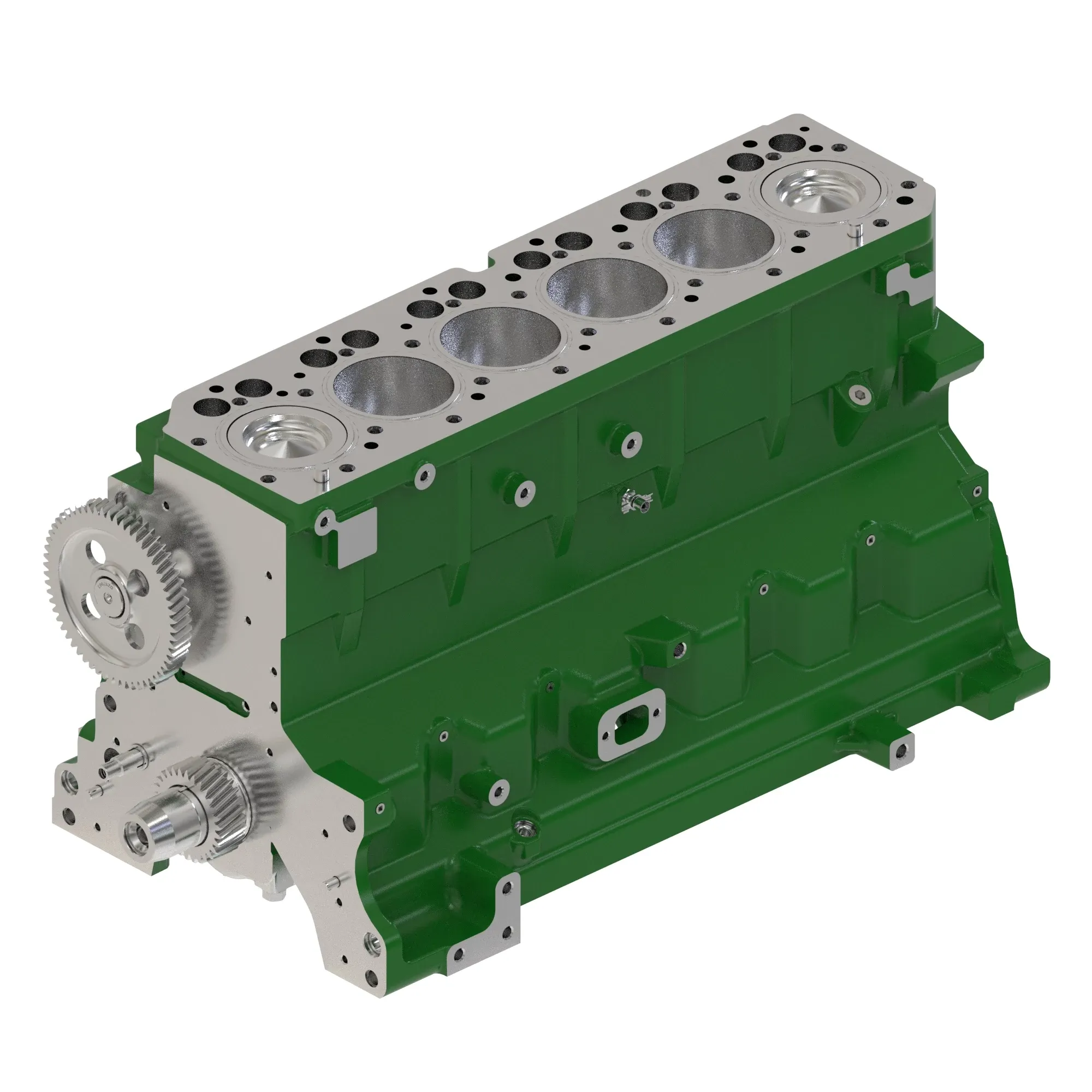 John Deere Short Block Assembly, 6 Cylinder Tier2 4 Valve - RE571651