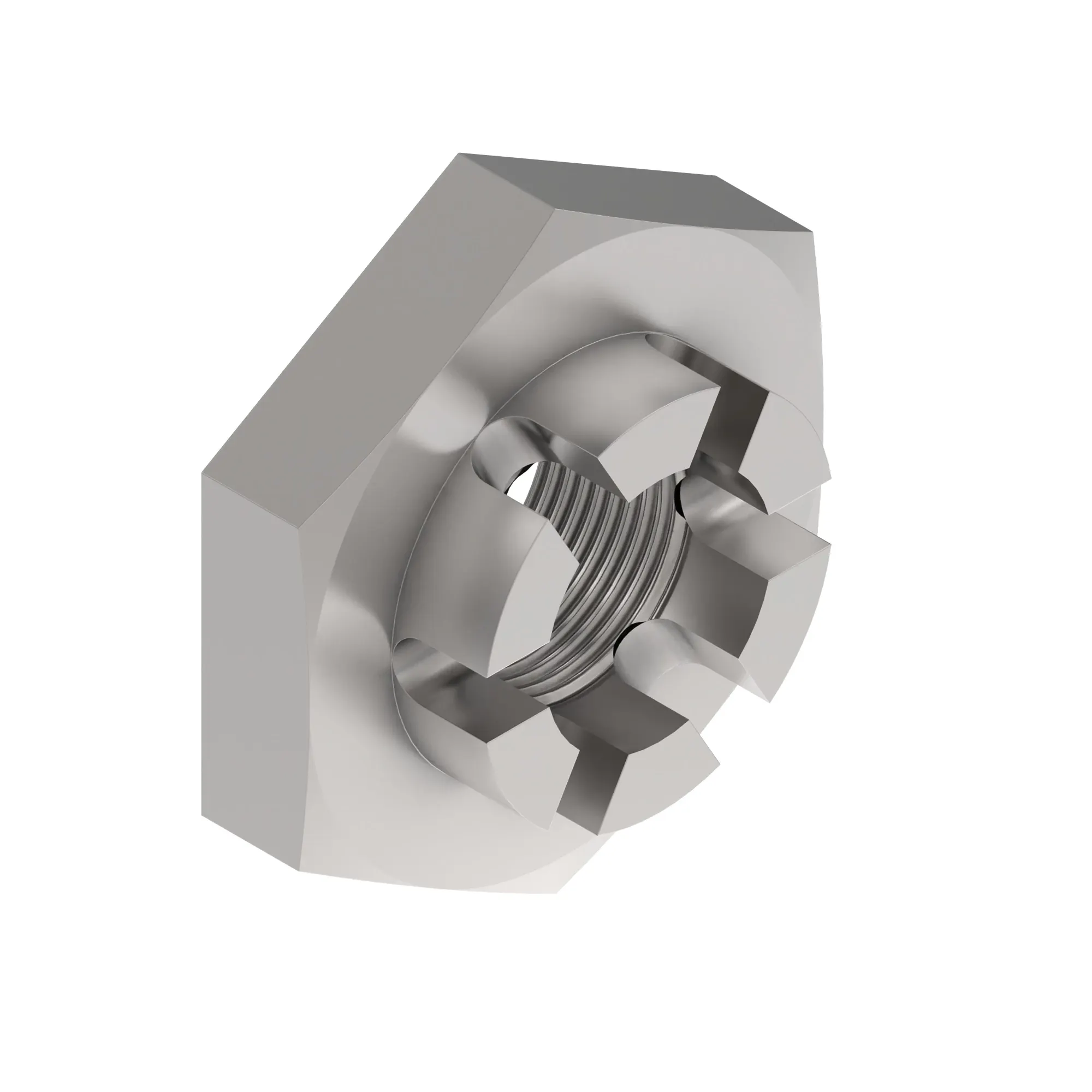 John Deere Hexagonal Slotted Nut, M24 - Z70829