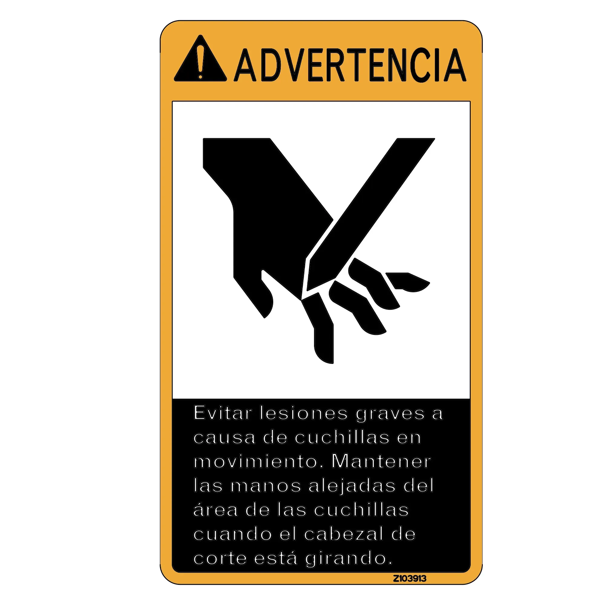 John Deere Safety Sign, Label - Z103913