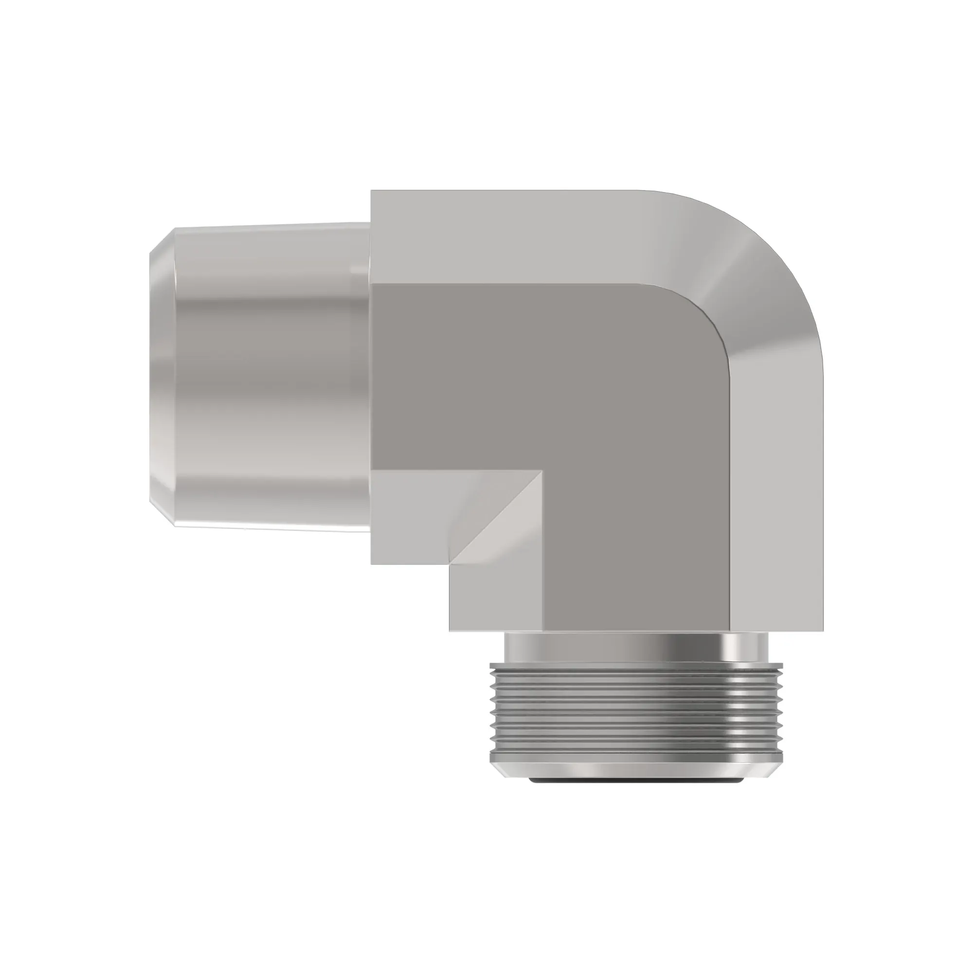 ELBOW FITTING, (3/4 ORFS X 1 NPTF)