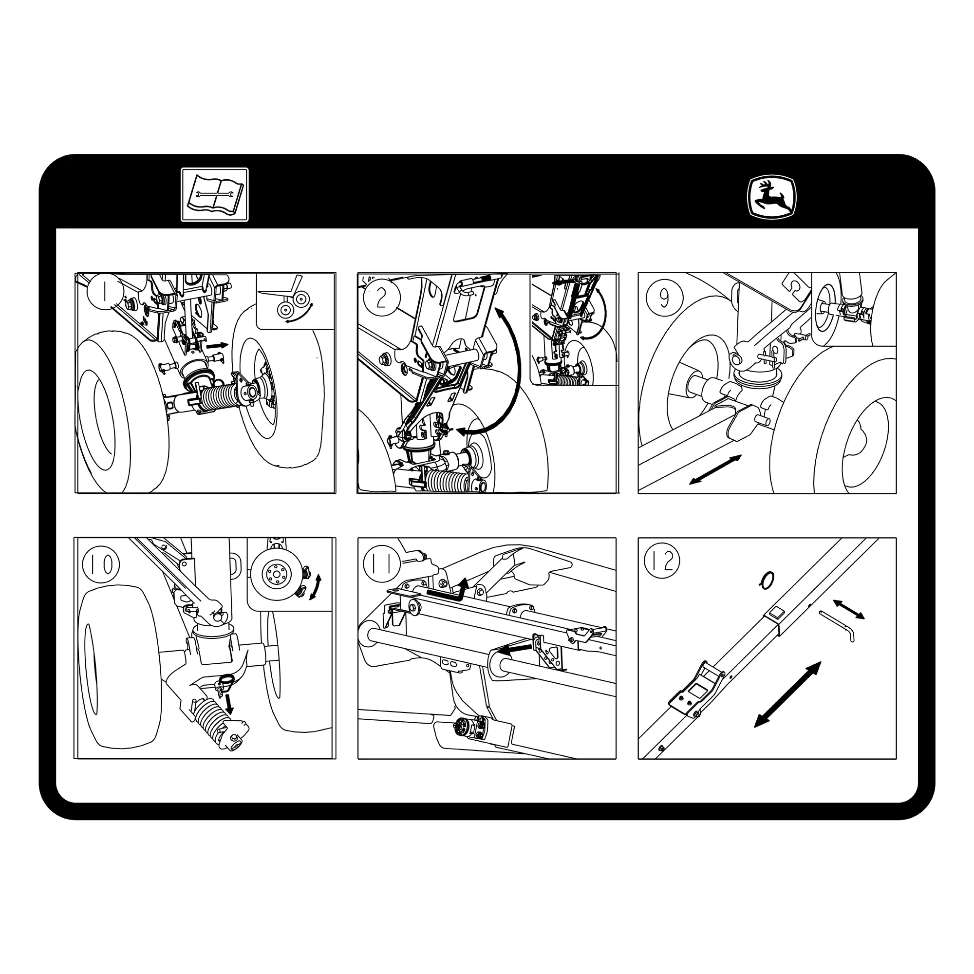 John Deere Transport Information Label, Left Side - HXE120678