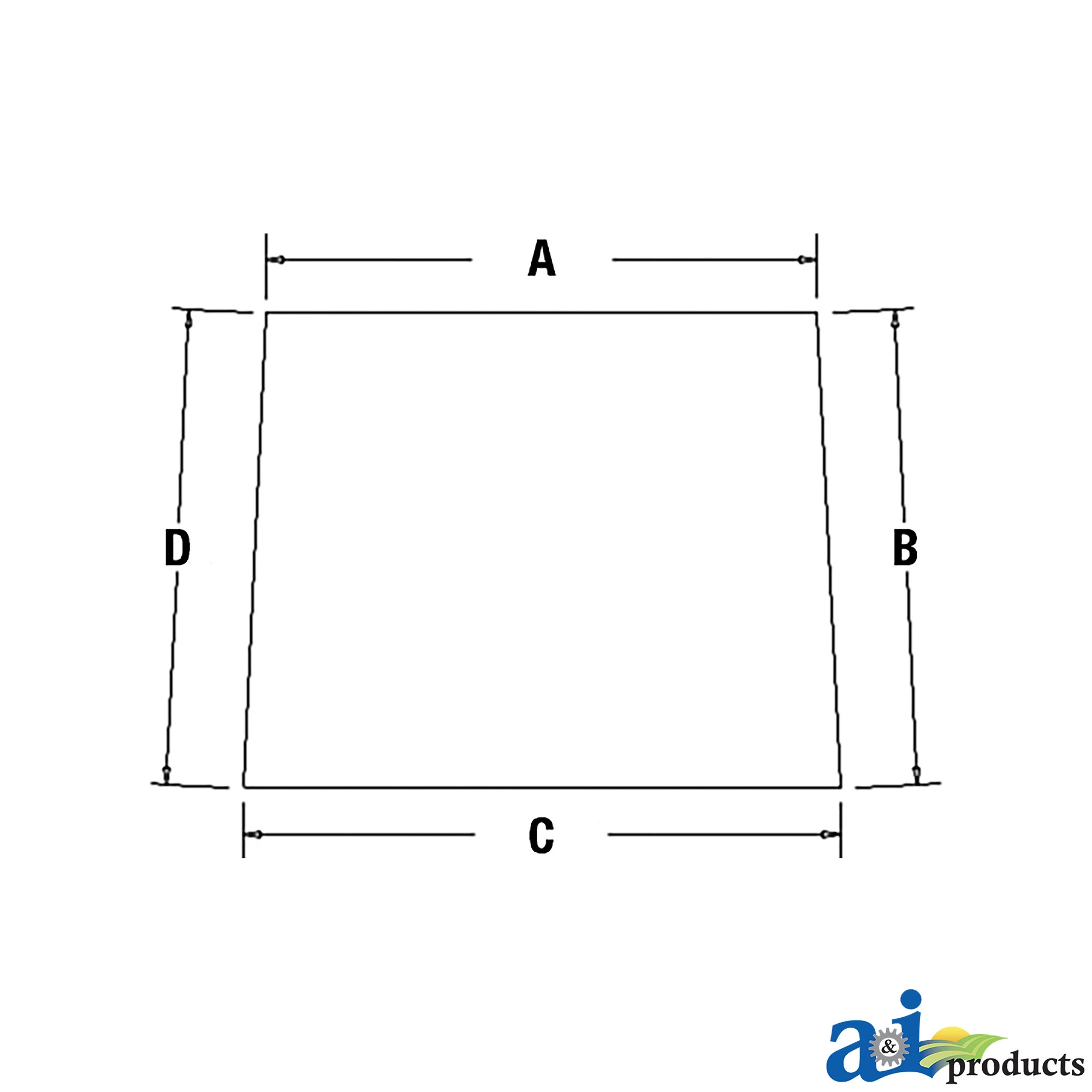 A&I Products Laminated Windshield - A-AH166648