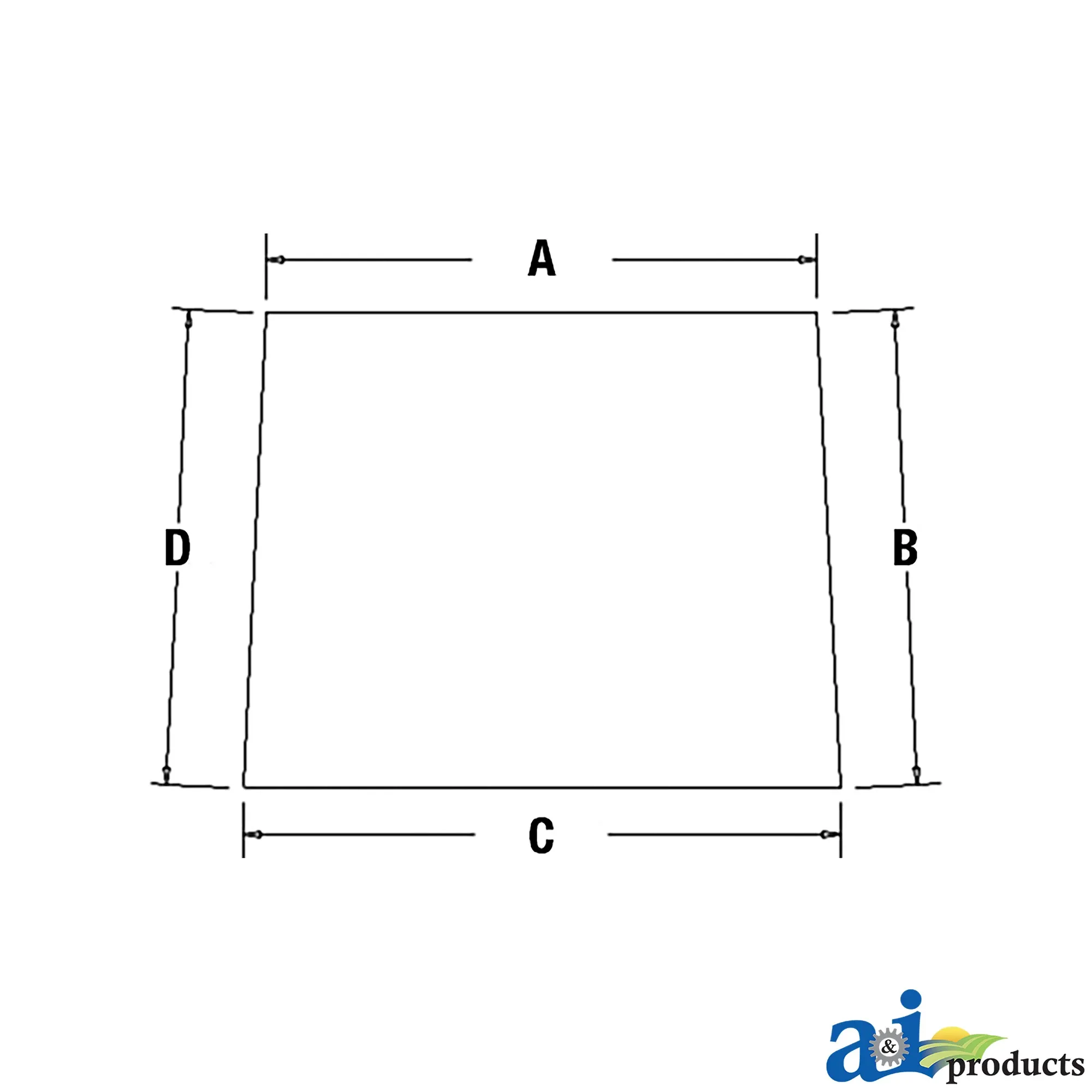 A&I Products Laminated Windshield - A-AH166648