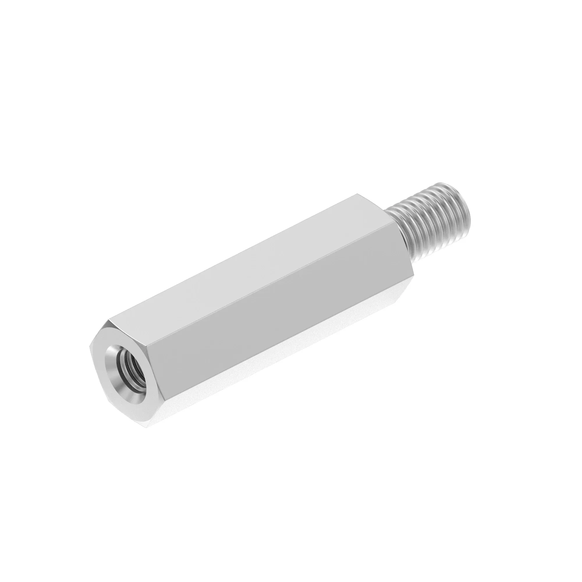 STUD, M8 MALE X M8 FEMALE THREADED