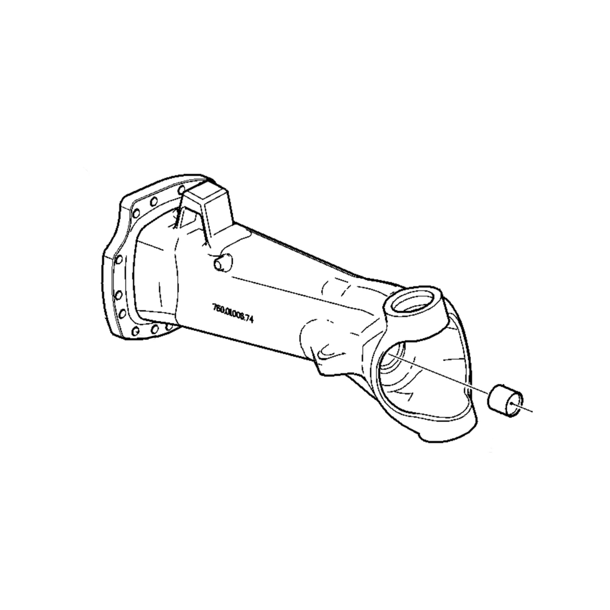 John Deere MFWD Axle RH Housing - AL175604