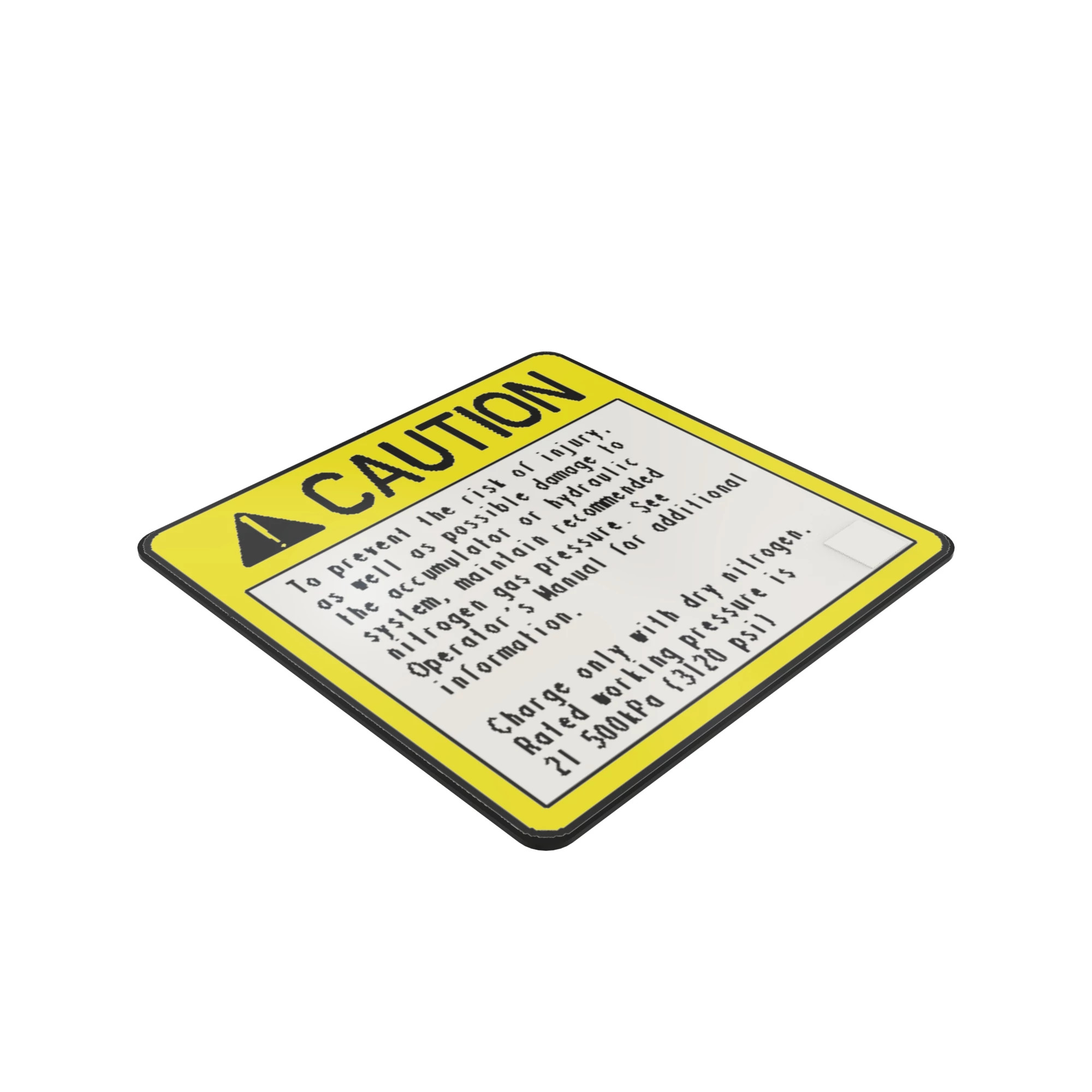 LABEL, SIGN, ACCUMULATOR, WARNING