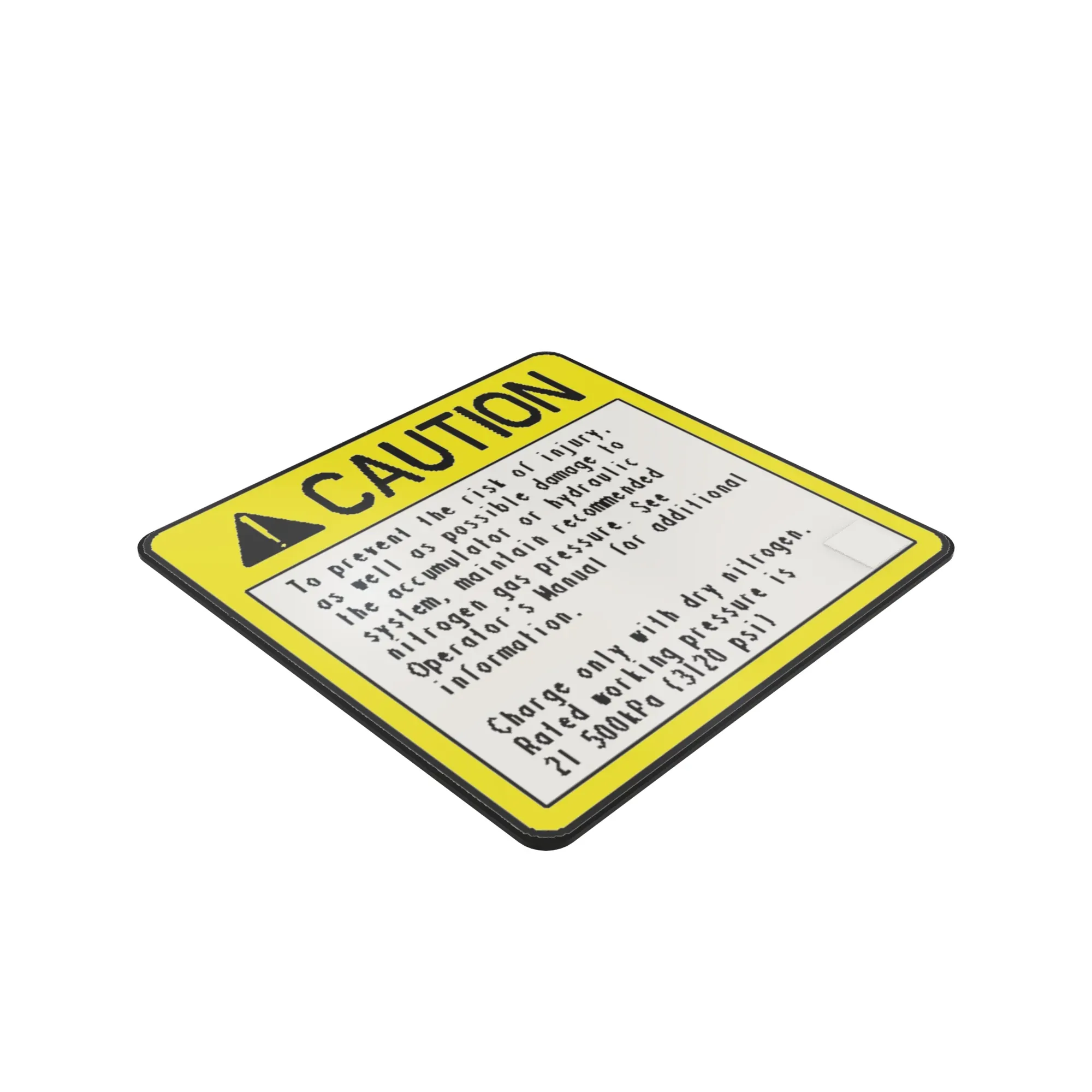 John Deere Label, Accumulator, Warning - H149092