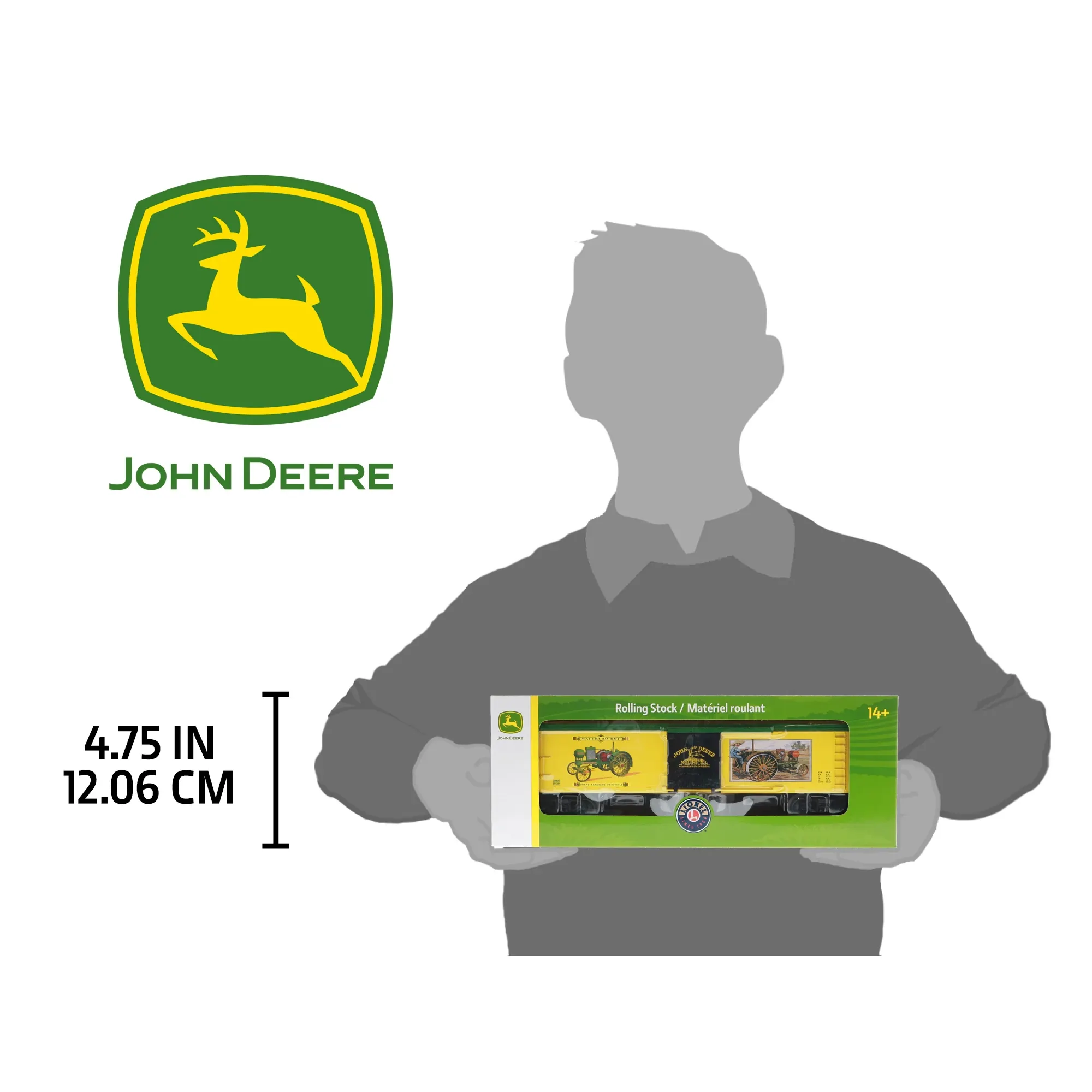 Lionel Trains® John Deere Waterloo Boy O Gauge Model Train Reefer Car 