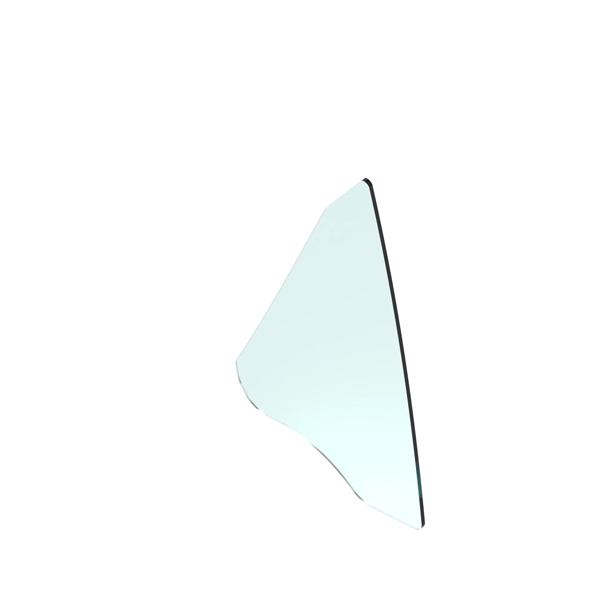 A-Pillar Window, Glass, RH