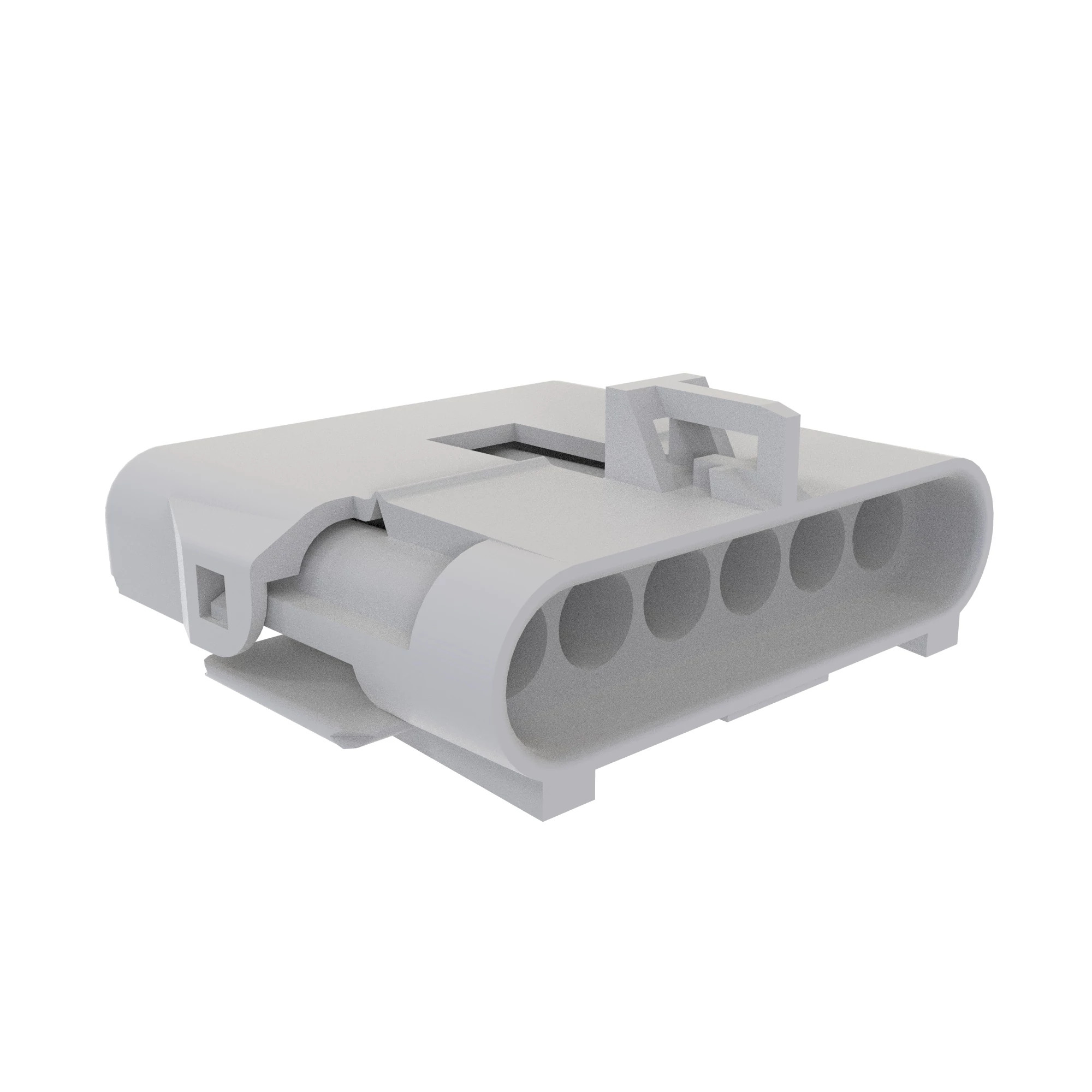 John Deere Black Electrical Connector Housing, 6 Cavities - AZ43330