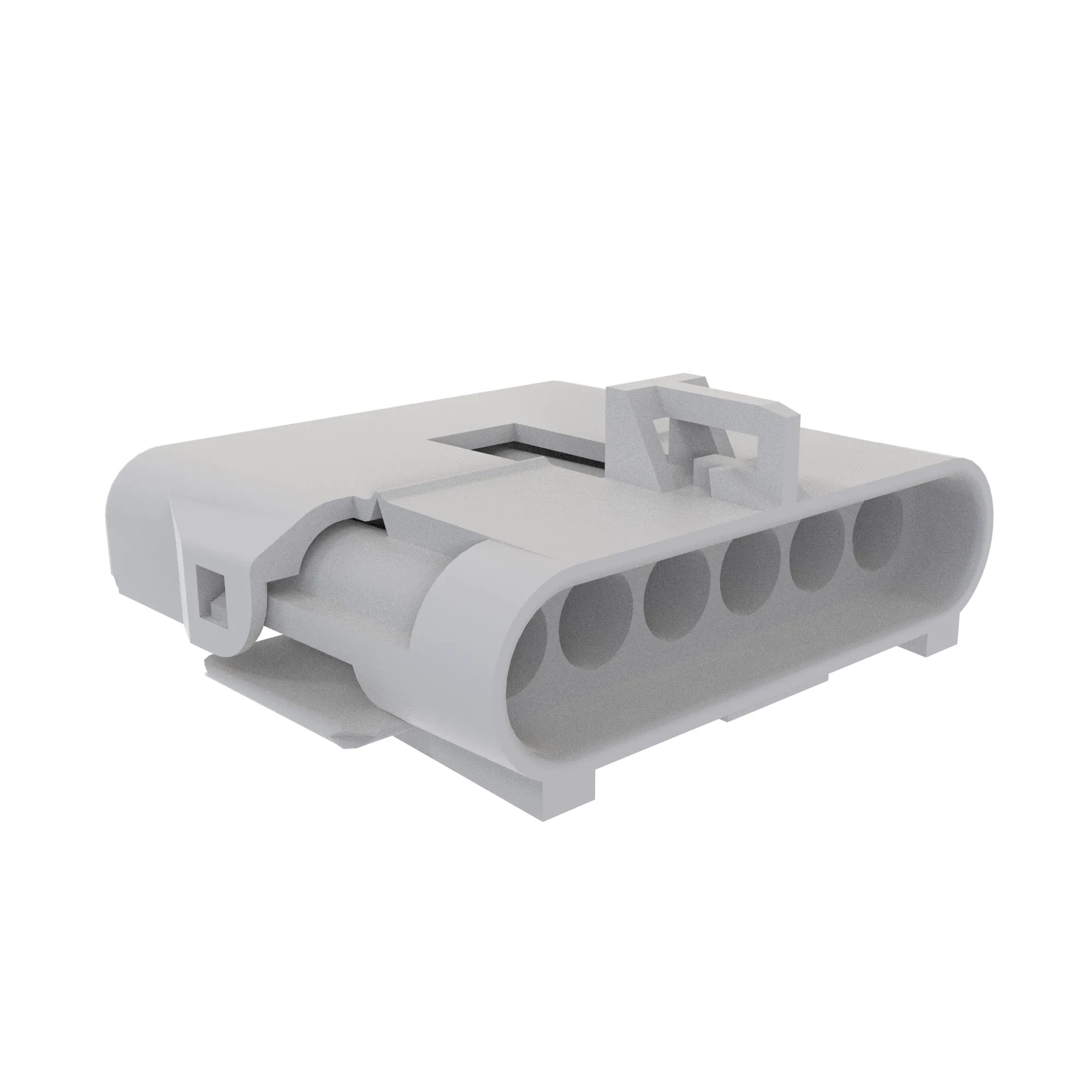 John Deere Black Electrical Connector Housing, 6 Cavities - AZ43330