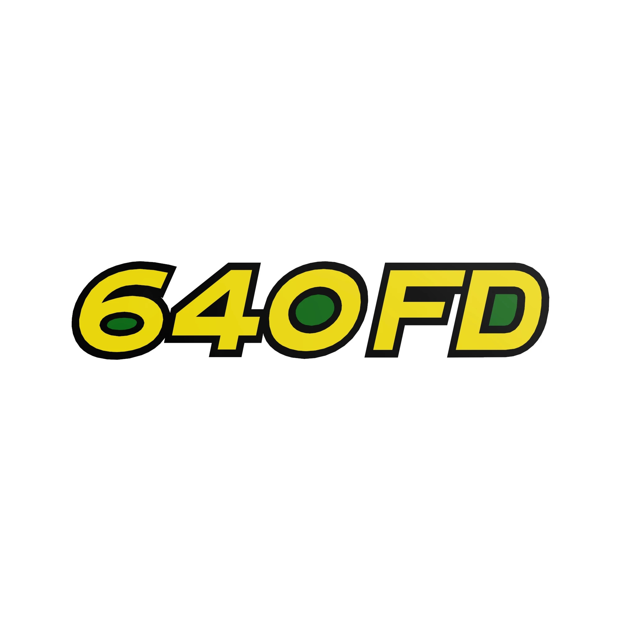 LABEL, MODEL 640FD DRAPER