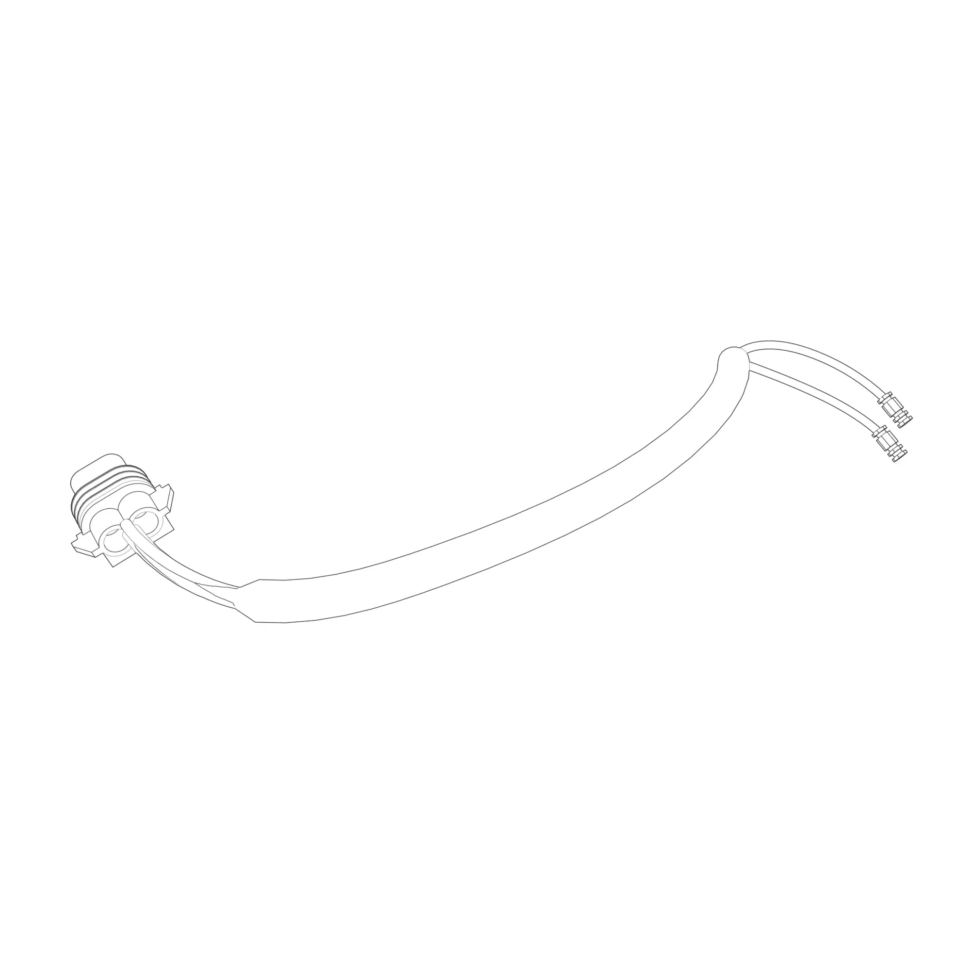 John Deere Gas Fuel Tank Pump Wiring Harness - AUC12620