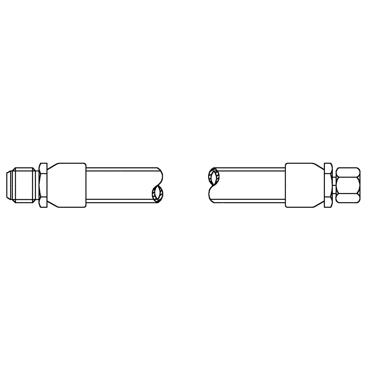 Hose, Hydraulic (9.52 X 1700 MM)