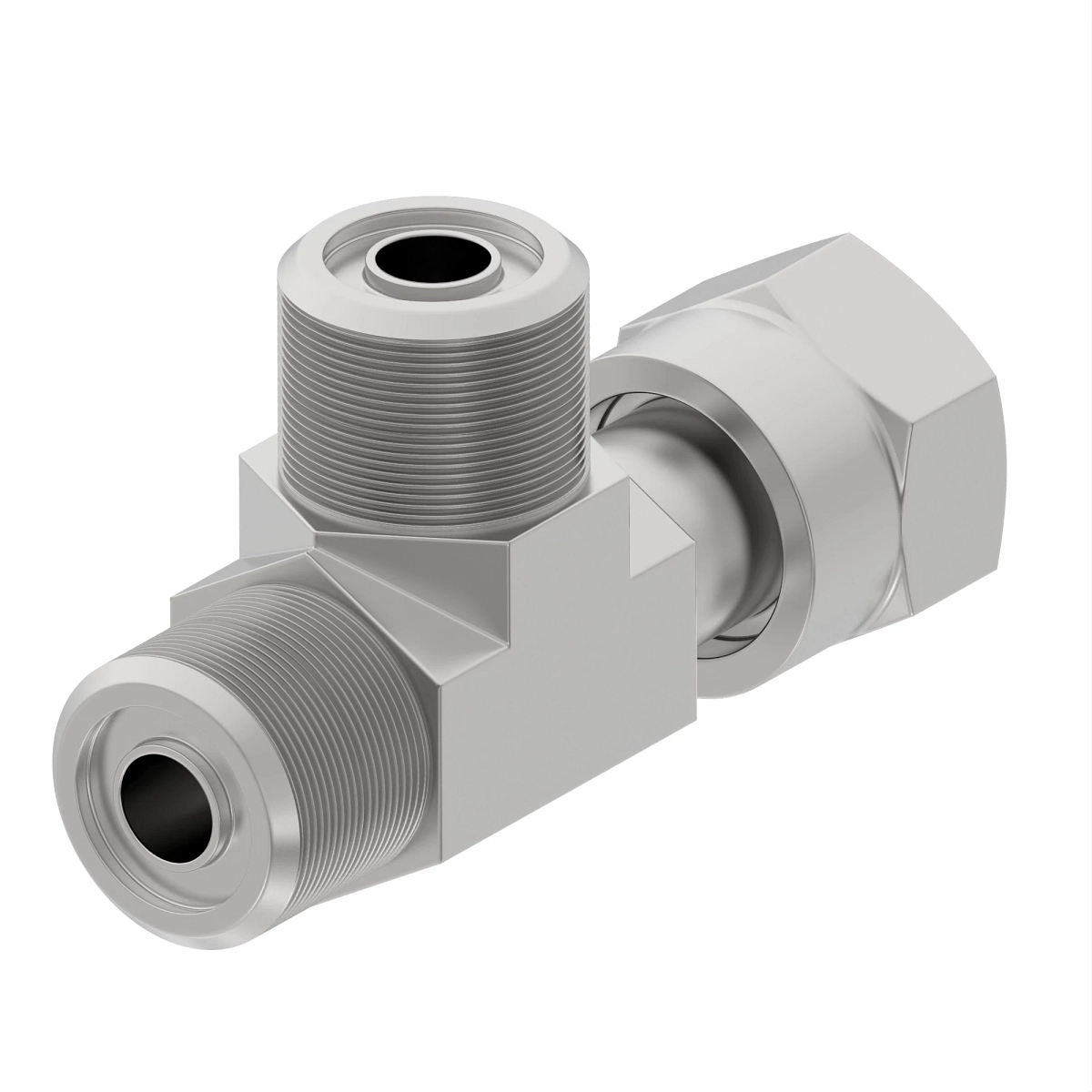 Fitting, Swivel Run Tee ORFS