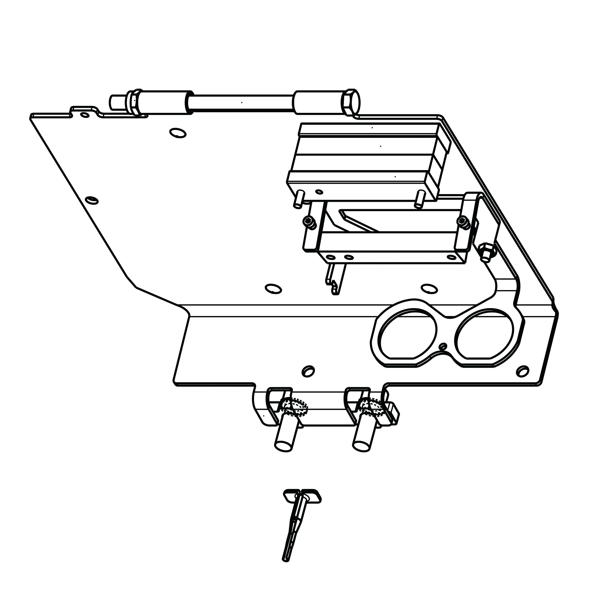 John Deere Bracket Kit, Wiring Harness Kit - F674362