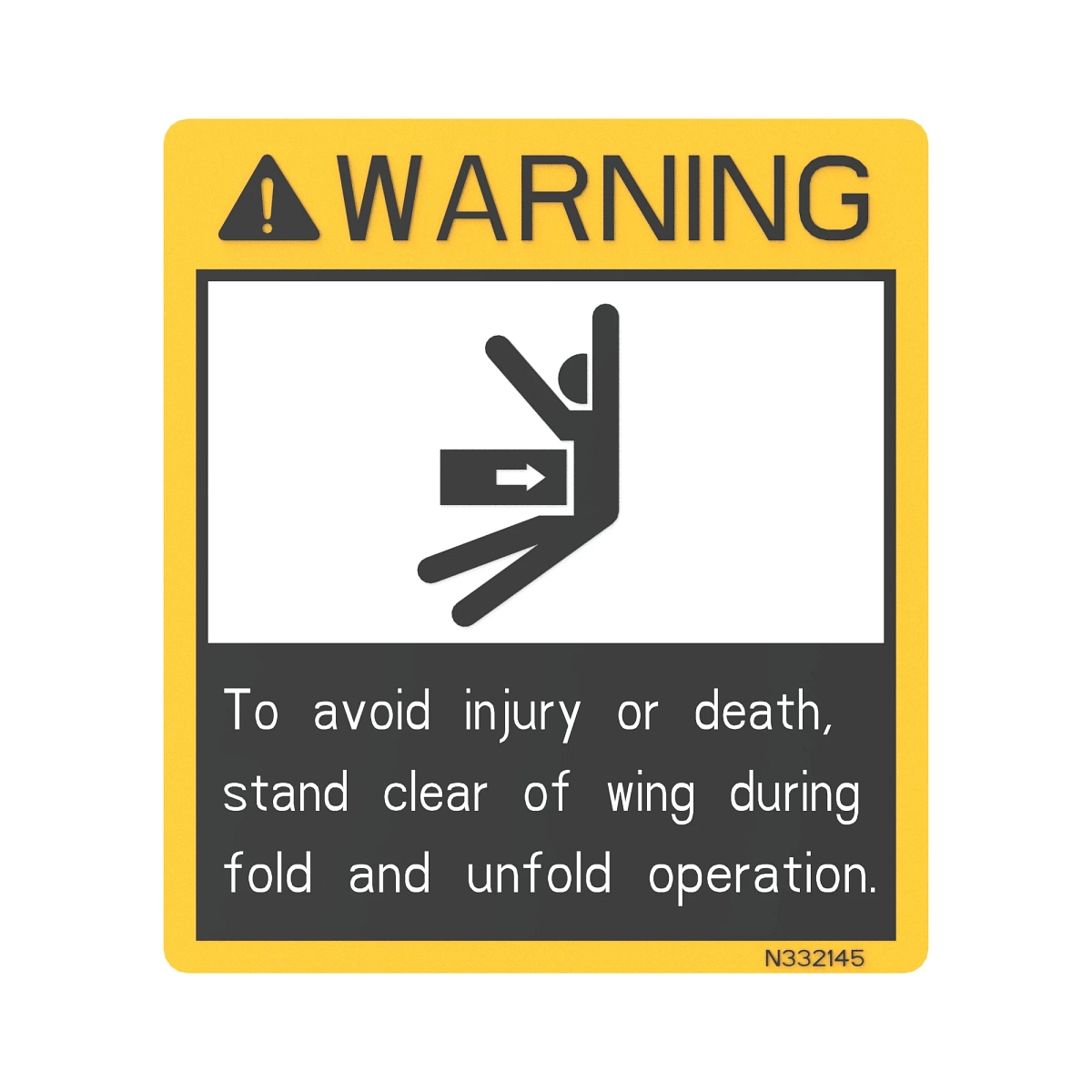 Sign Safety Danger/Stand Clear