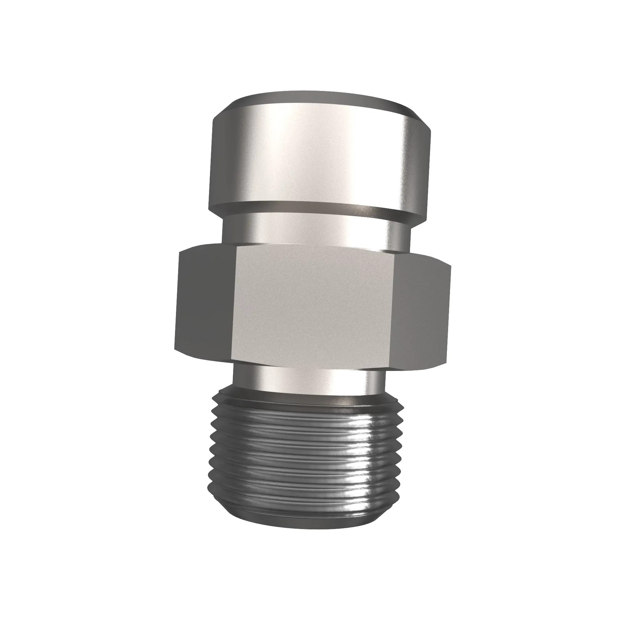 STUD STRAIGHT, ORFS W/METRIC HEX