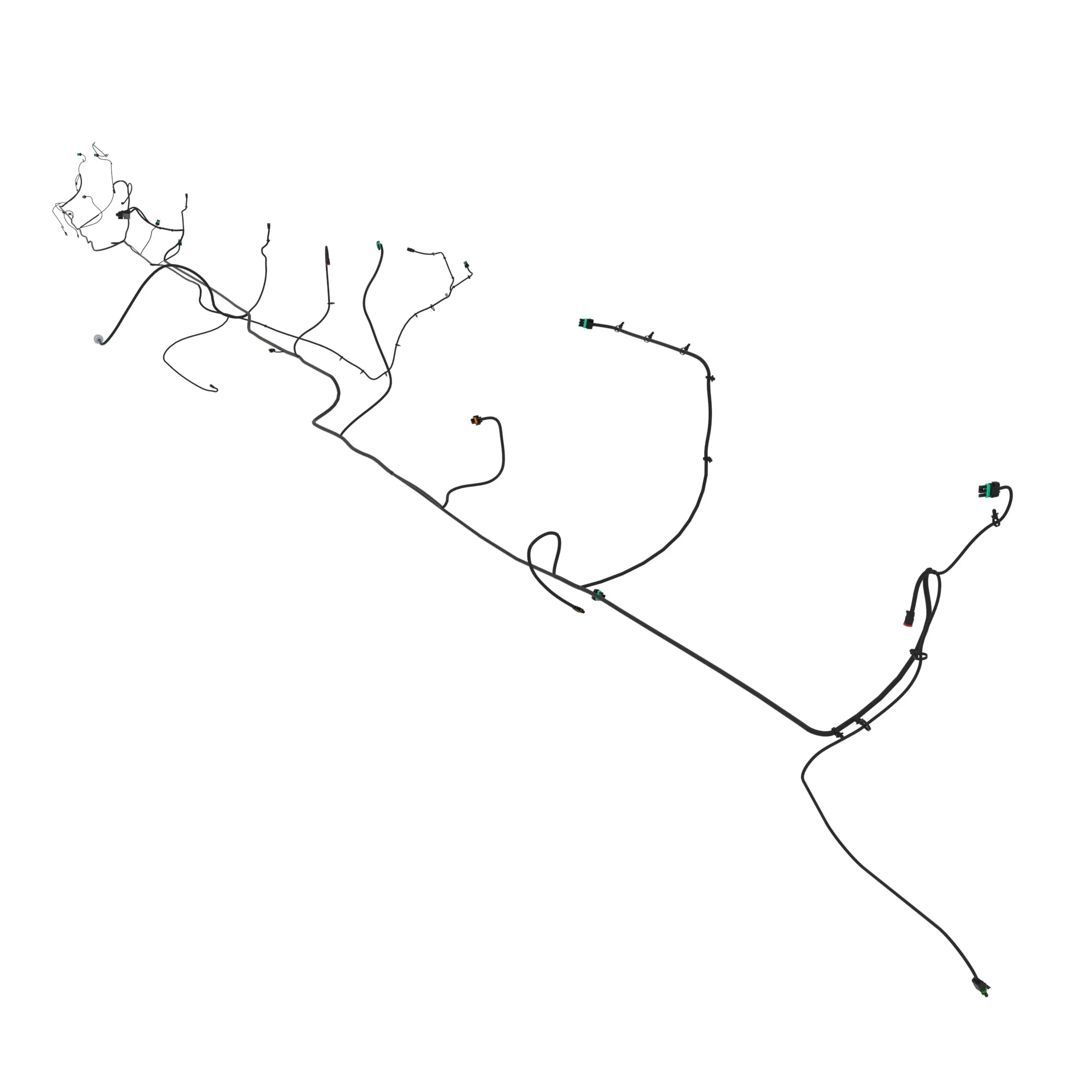 45'  Flex Draper header harness 
with additional 4th Cane Sensor
