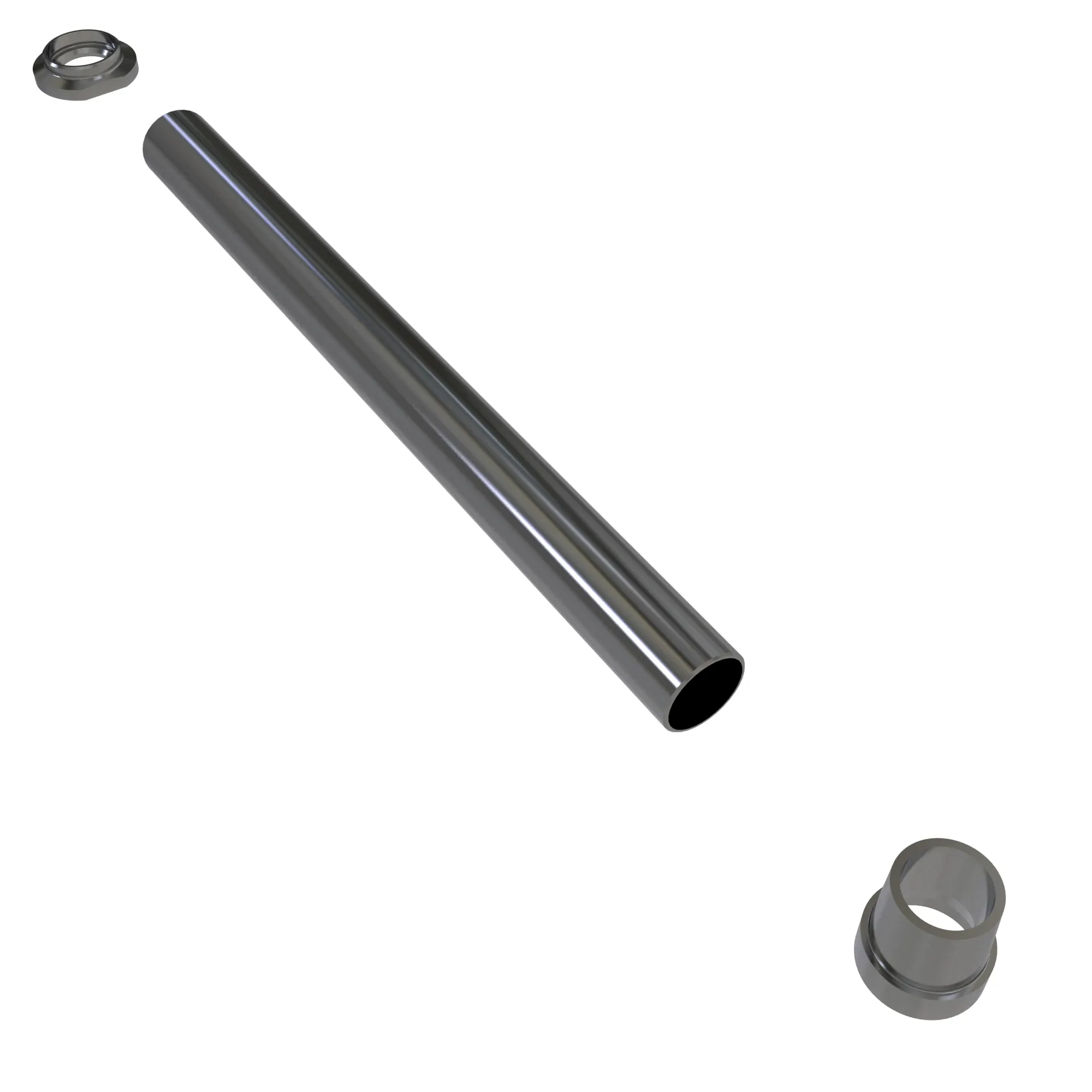 15" SS SPRAY PIPE,  1 HOLES