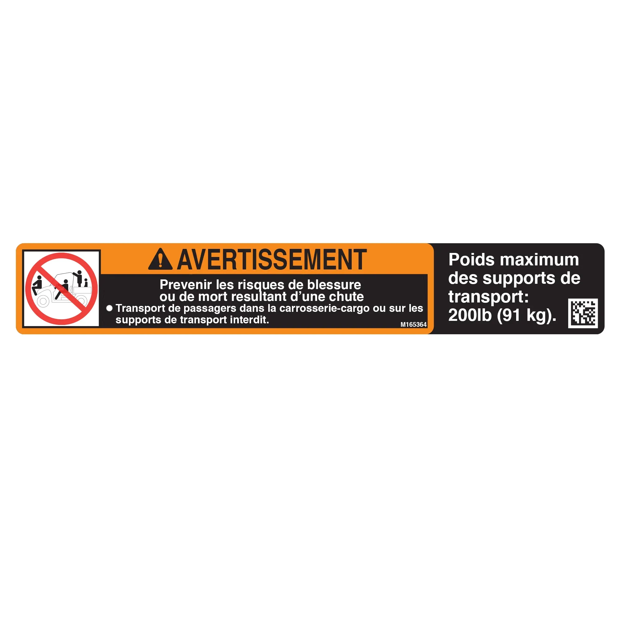 John Deere Safety Sign, Folding Rack Warning - M165364